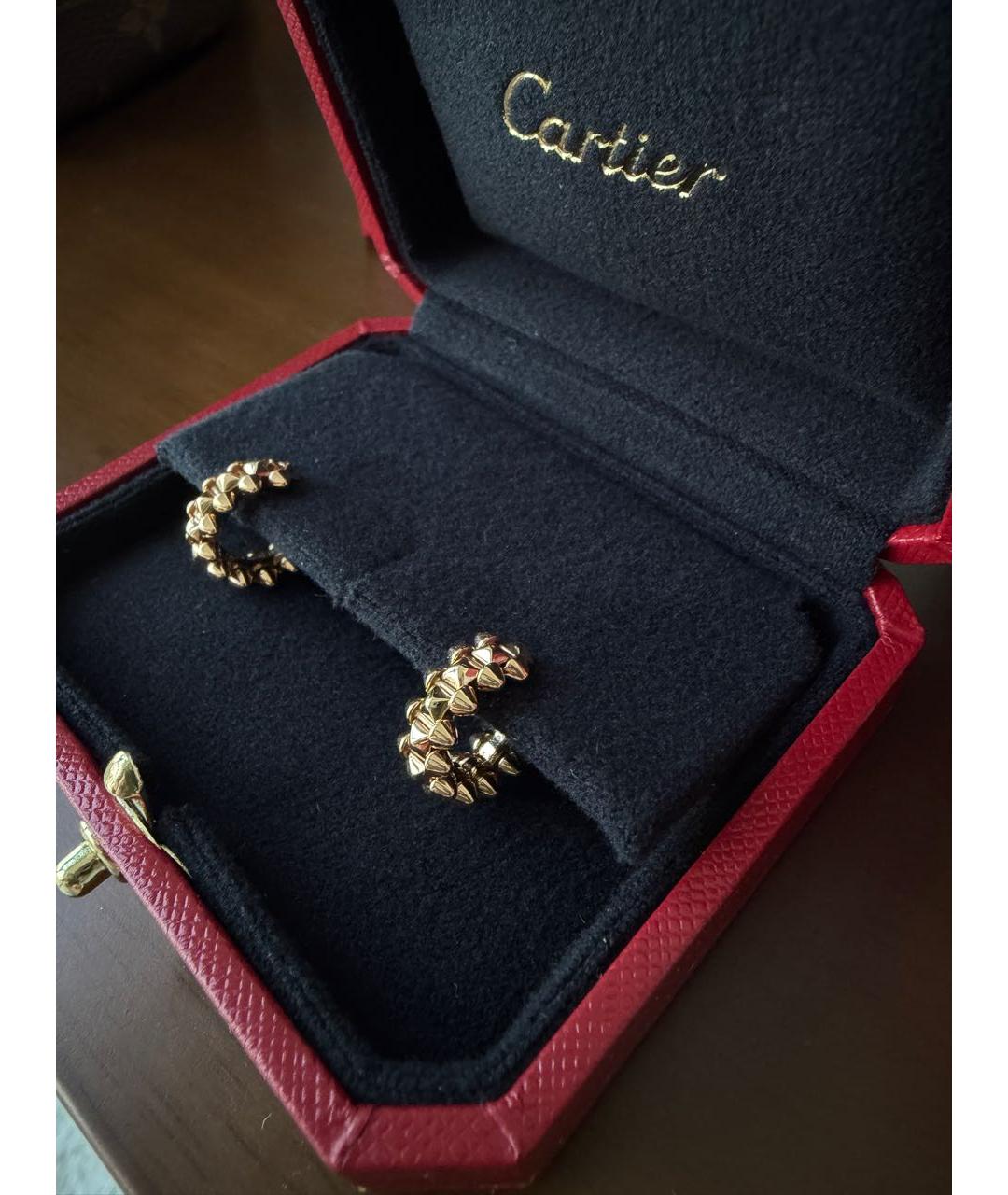 CARTIER Золотые серьги из розового золота, фото 3