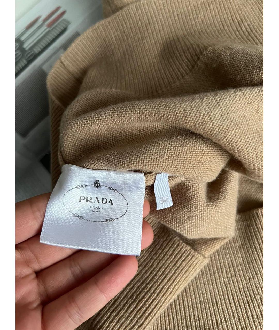 PRADA Бежевый джемпер / свитер, фото 6