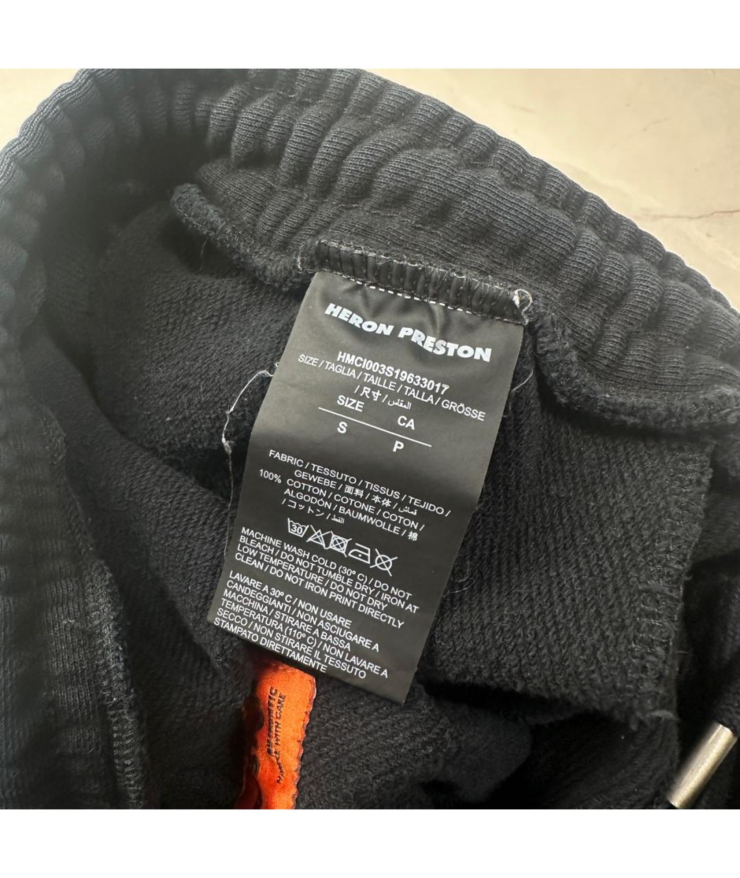 HERON PRESTON Черные хлопковые шорты, фото 6
