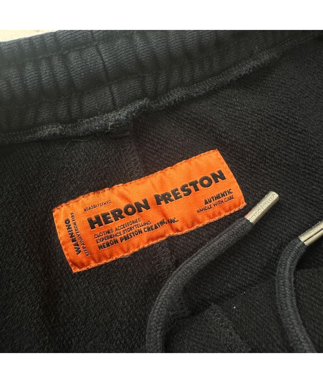 HERON PRESTON Черные хлопковые шорты, фото 5