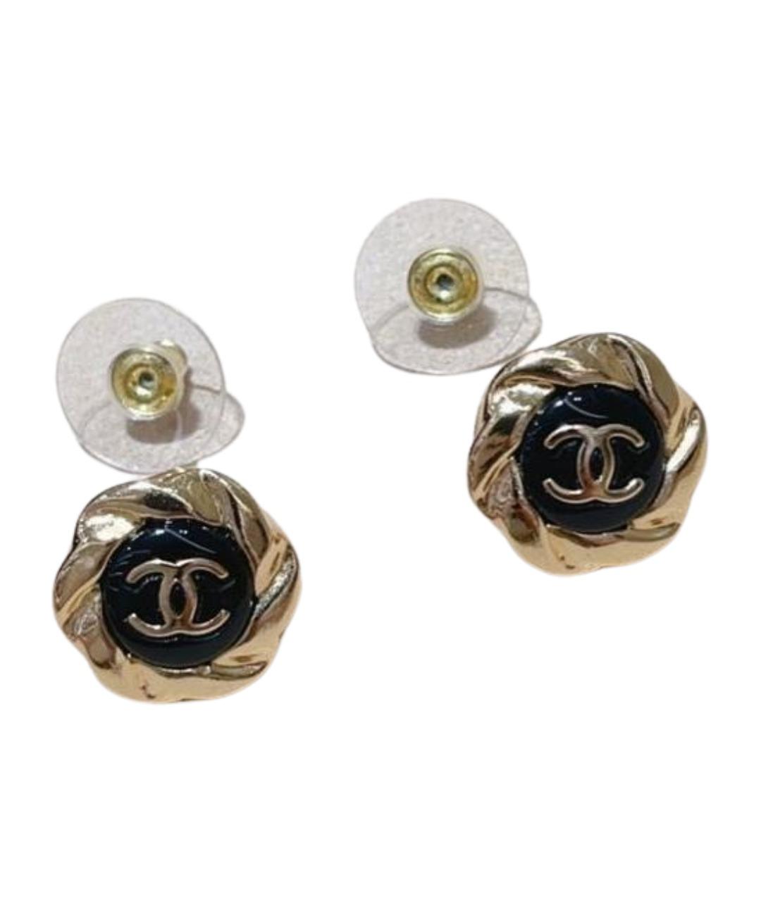 CHANEL Золотые серьги, фото 1