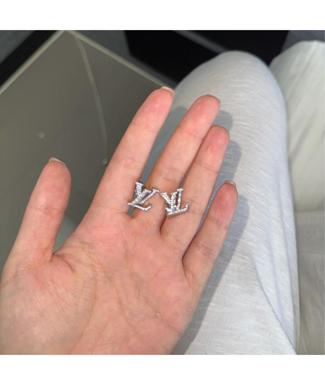 LOUIS VUITTON Серебряные серьги, фото 3