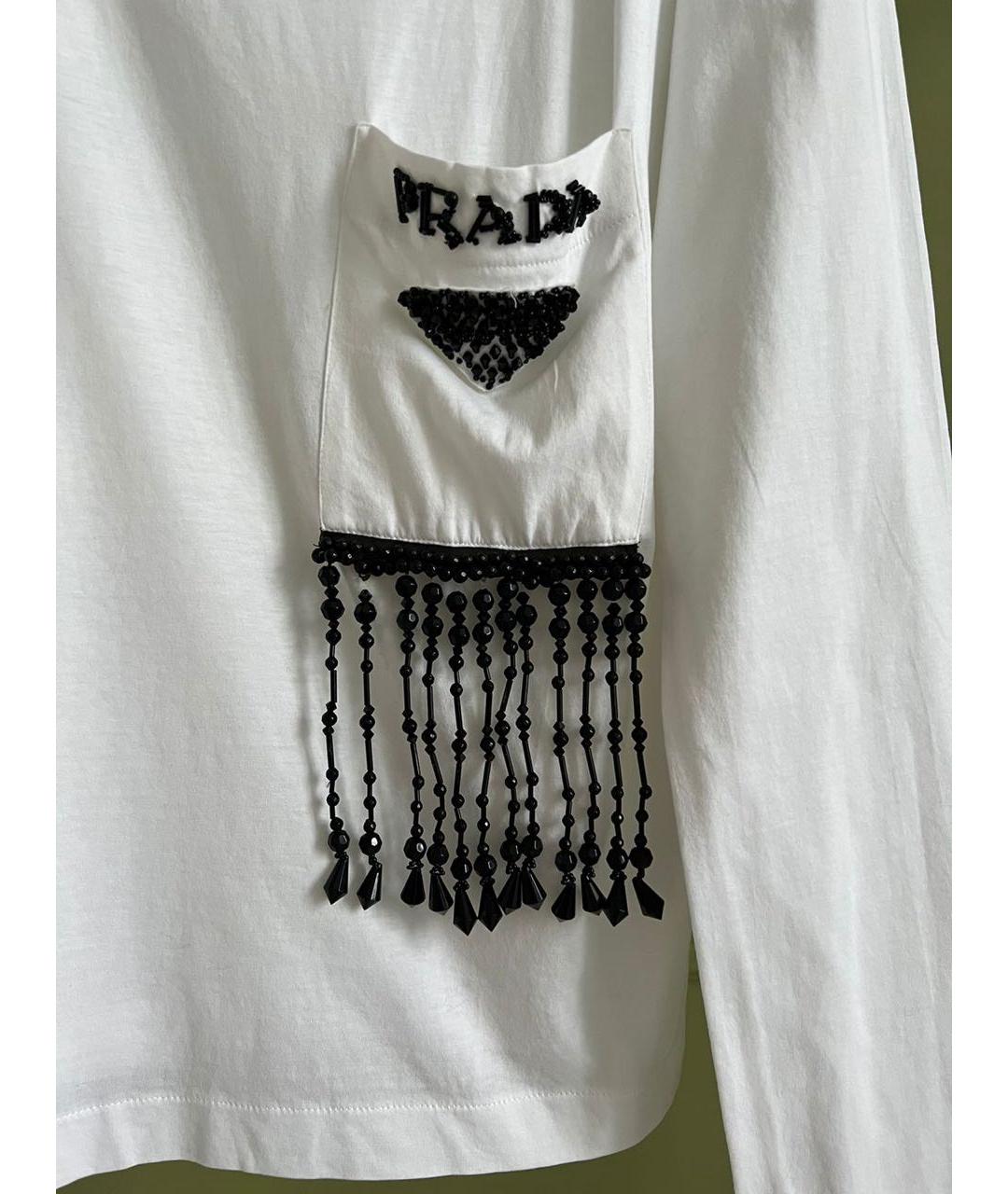 PRADA Белый джемпер / свитер, фото 3