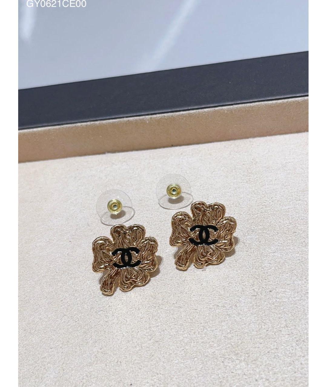 CHANEL Золотые серьги, фото 3