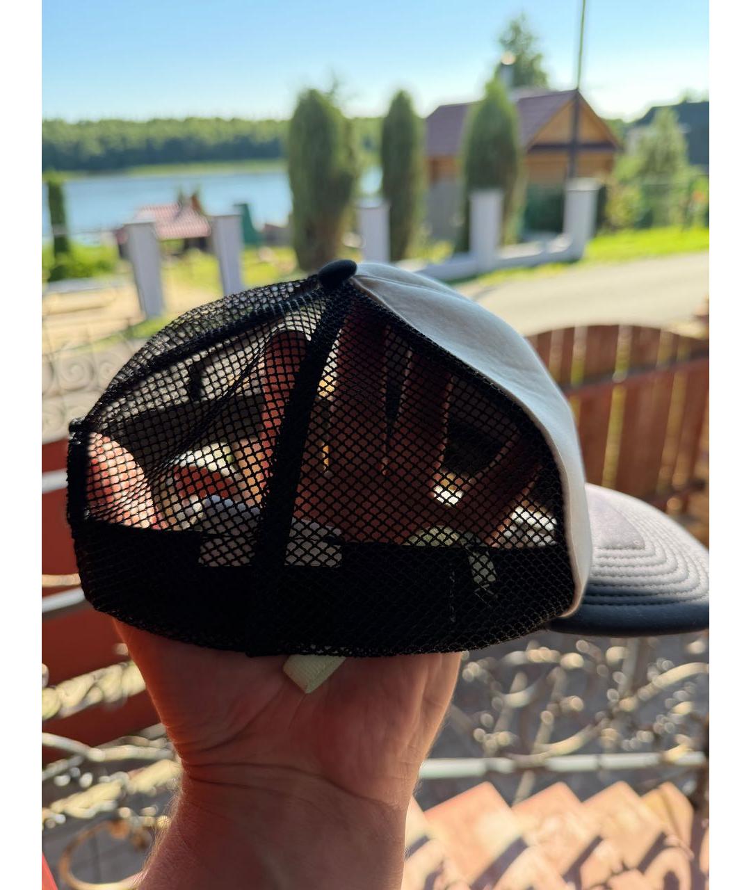 OFF-WHITE Черная хлопковая кепка/бейсболка, фото 2