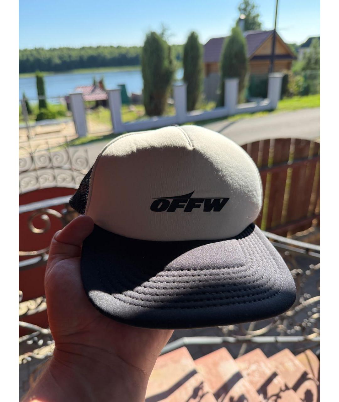 OFF-WHITE Черная хлопковая кепка/бейсболка, фото 6