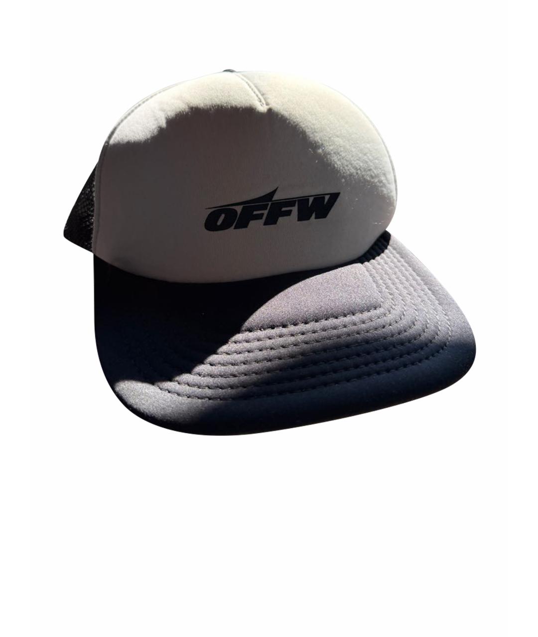 OFF-WHITE Черная хлопковая кепка/бейсболка, фото 1
