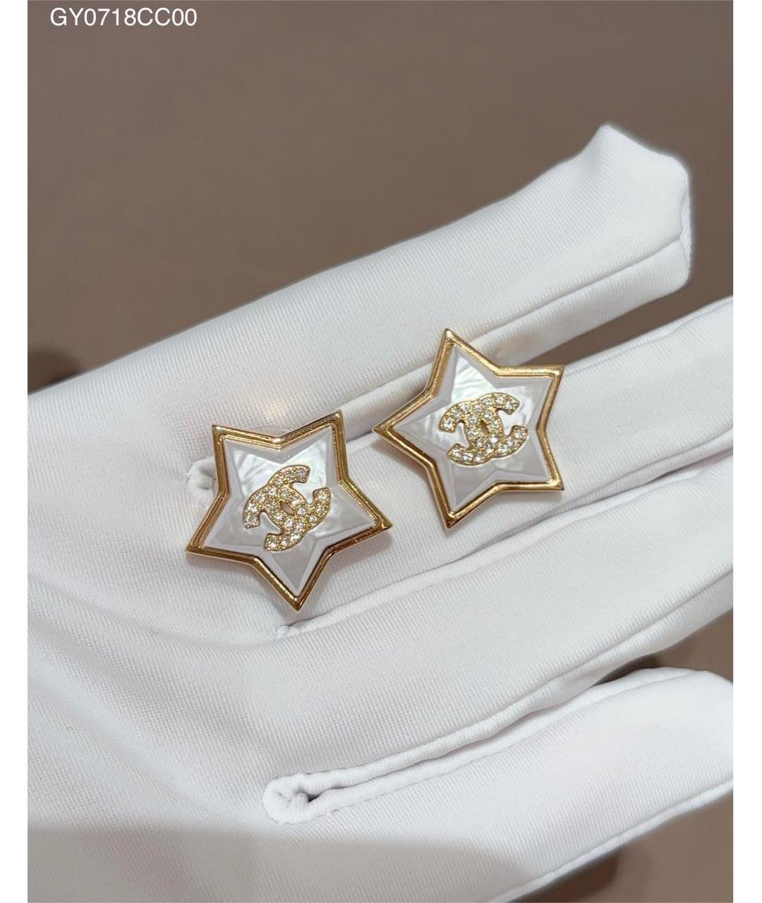 CHANEL Золотые серьги, фото 4