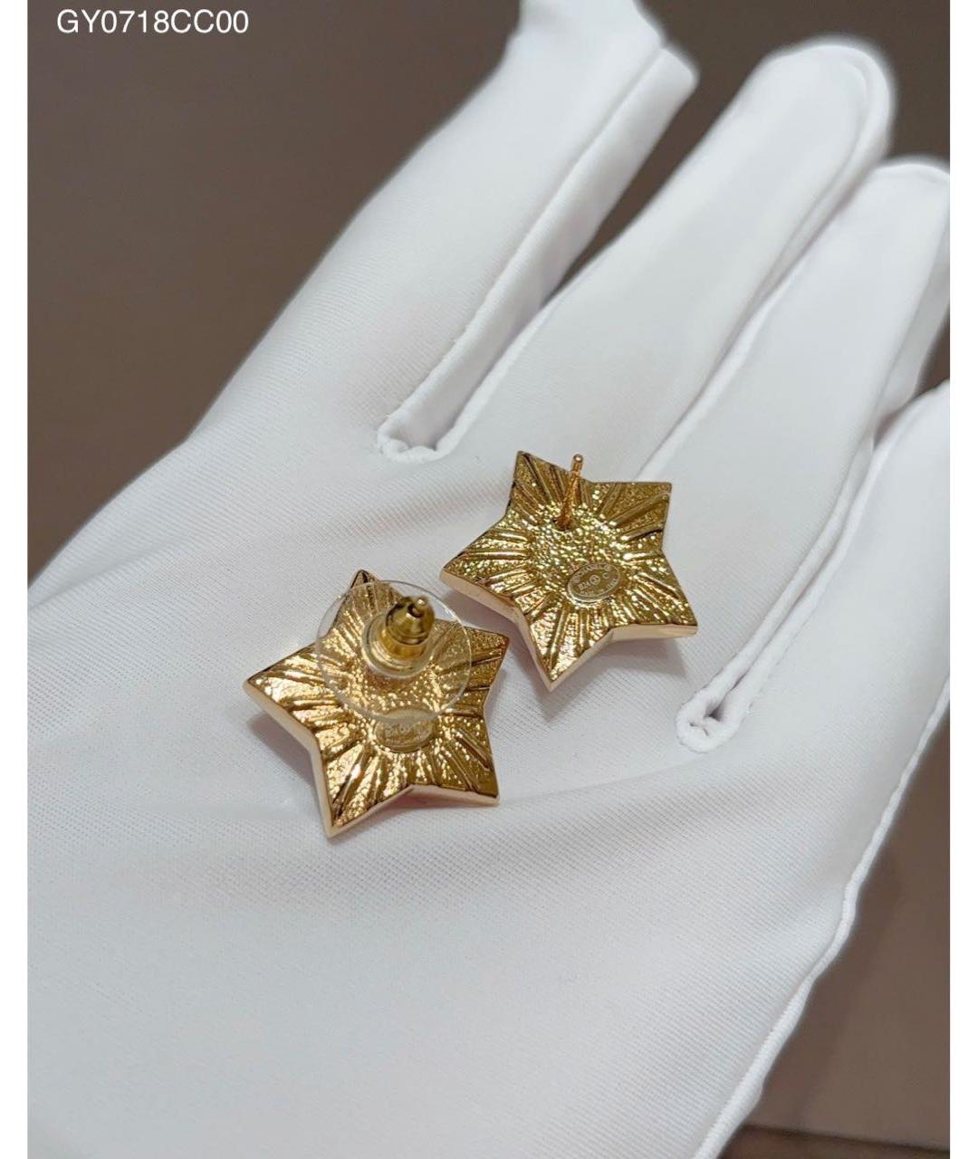 CHANEL Золотые серьги, фото 2