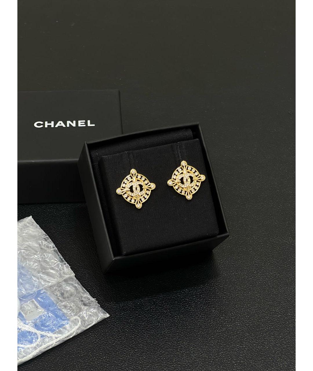 CHANEL Золотые серьги, фото 6