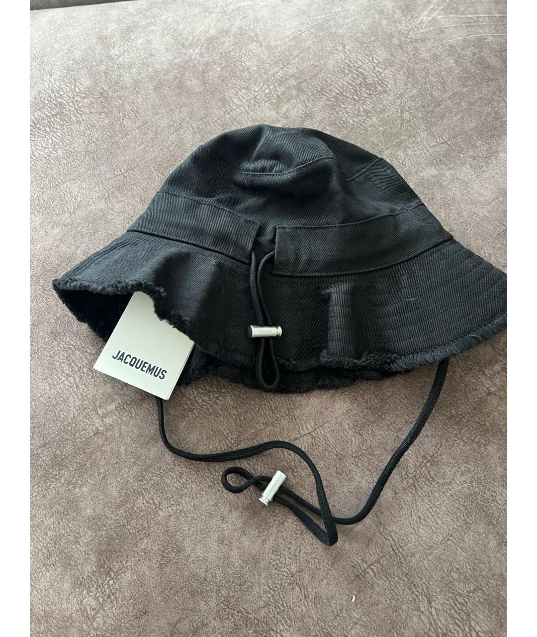 JACQUEMUS Черная хлопковая панама, фото 2