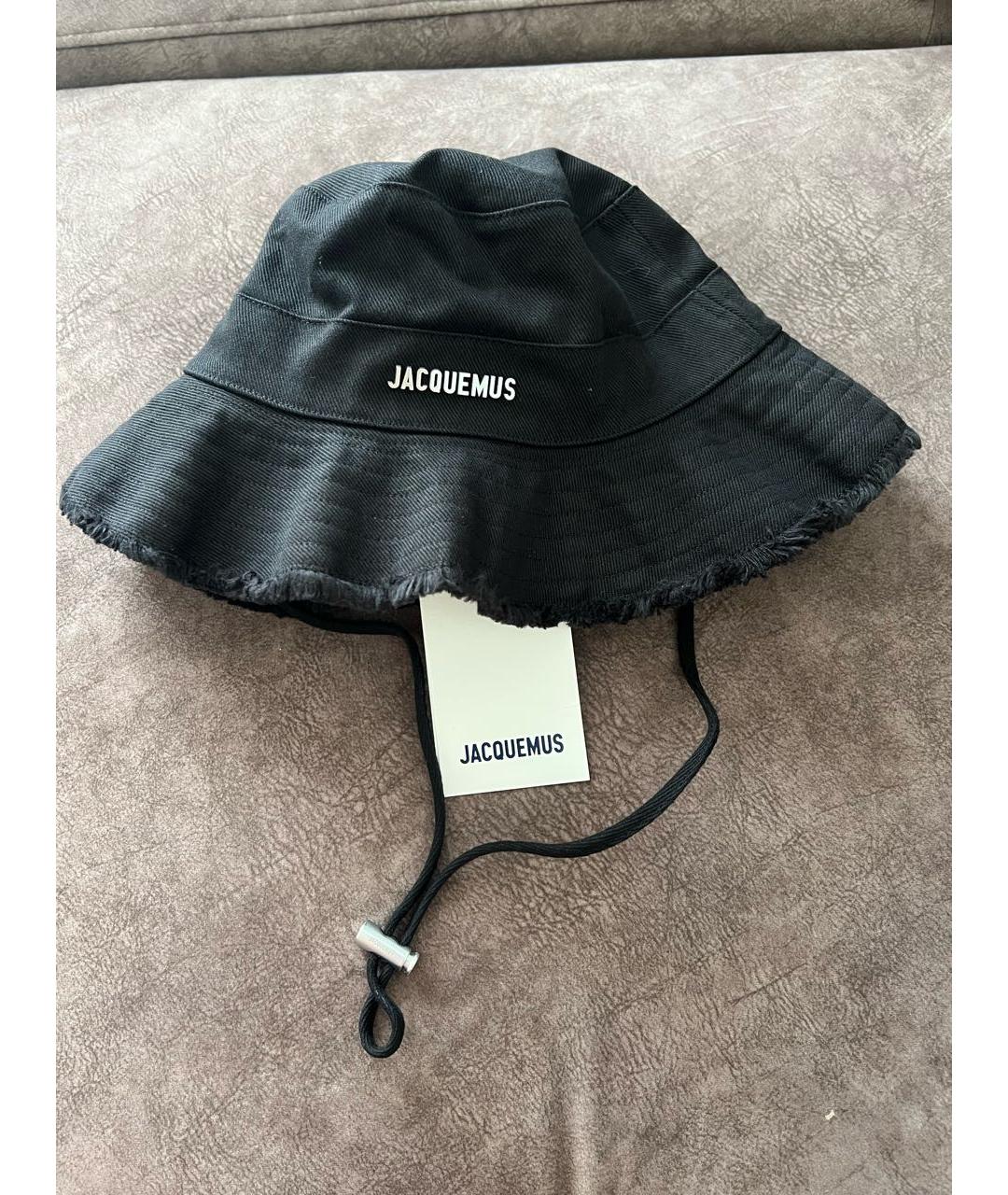 JACQUEMUS Черная хлопковая панама, фото 5