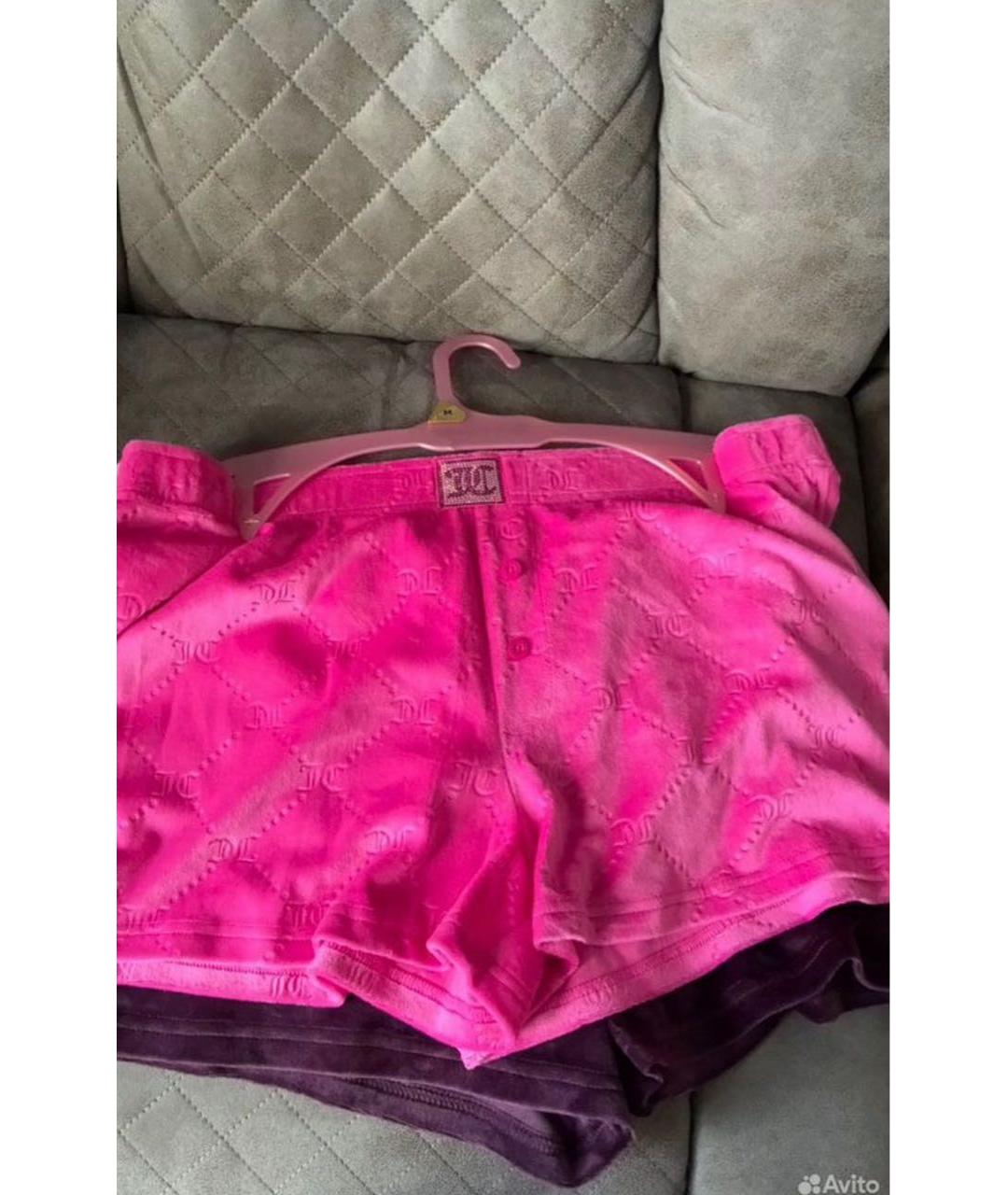 JUICY COUTURE Розовые шорты, фото 9