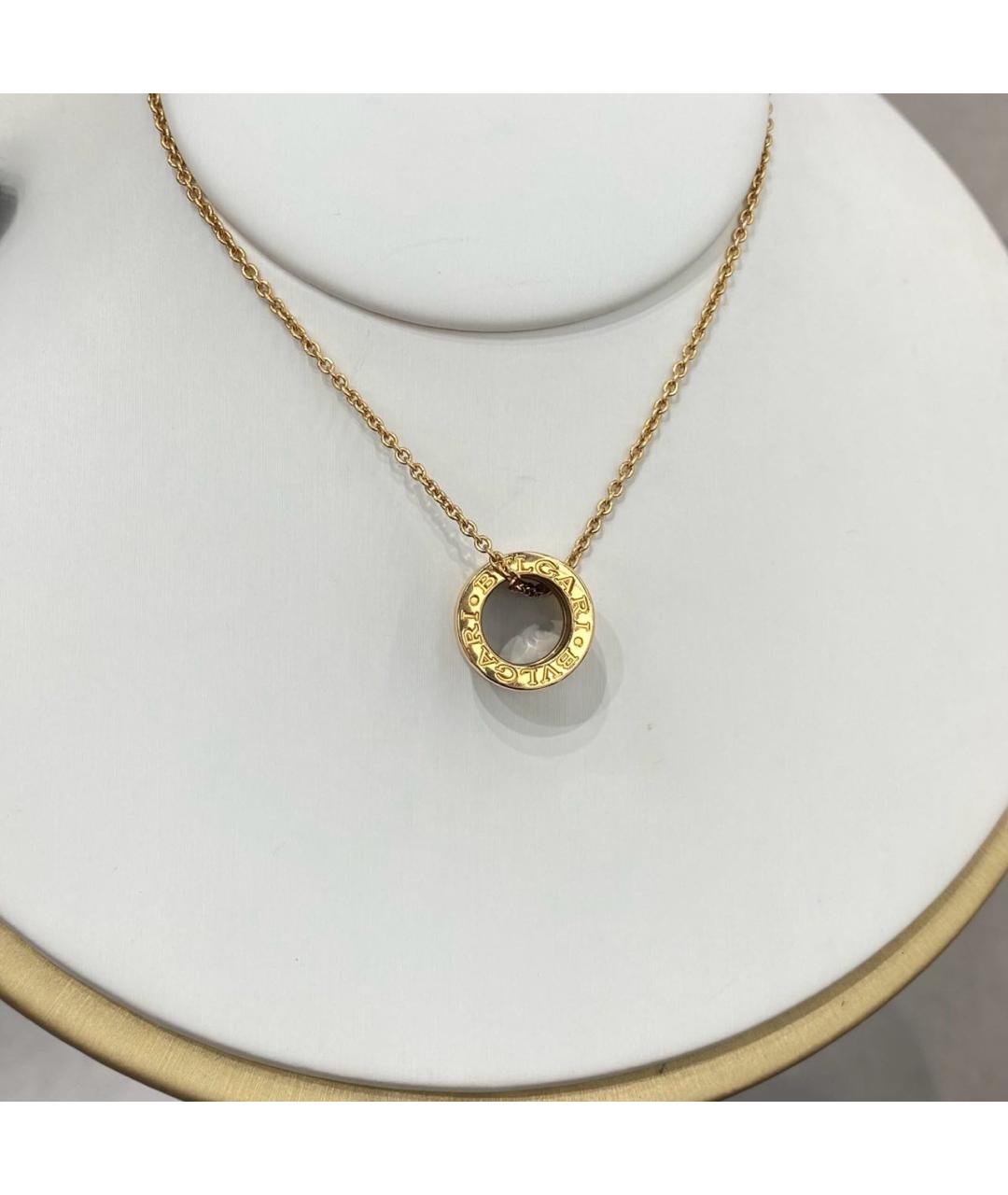 BVLGARI Черное колье из розового золота, фото 3