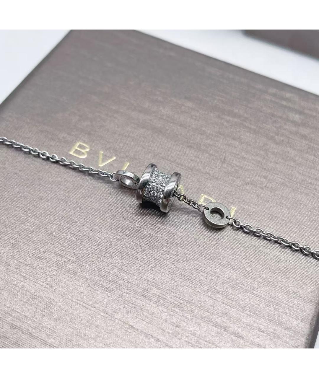 BVLGARI Серебряный браслет из белого золота, фото 3