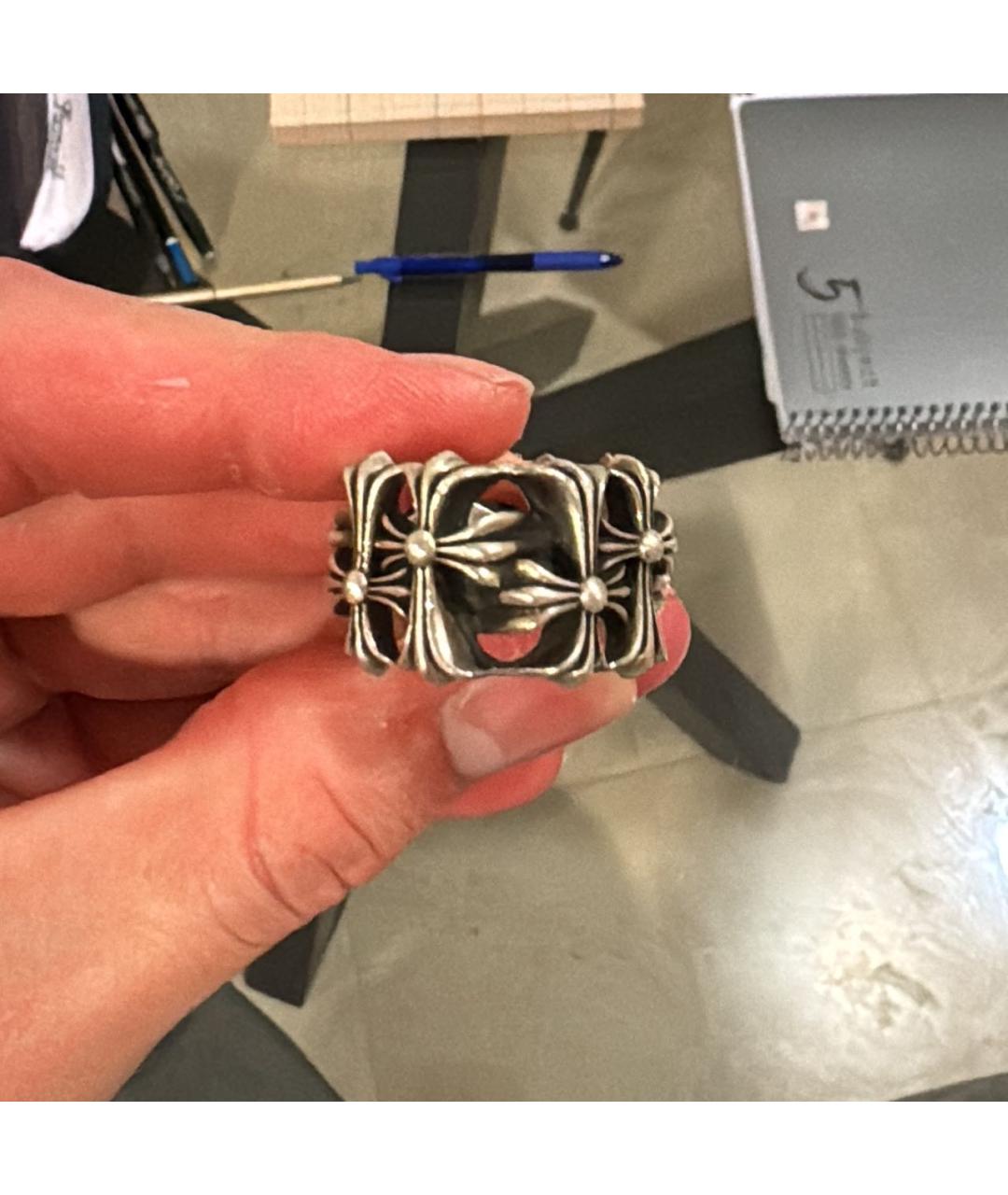 CHROME HEARTS Серебряное серебряное кольцо, фото 3