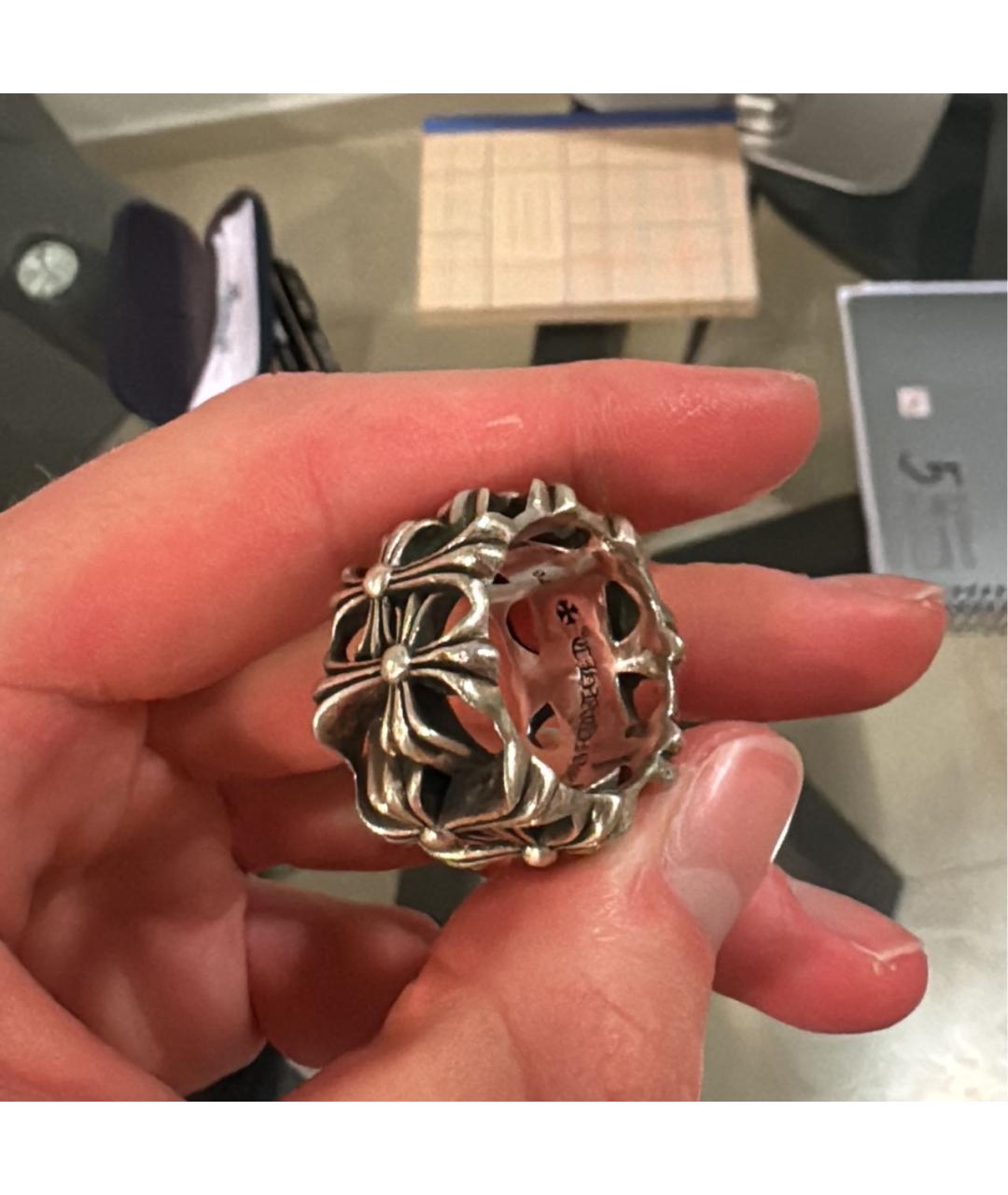 CHROME HEARTS Серебряное серебряное кольцо, фото 4