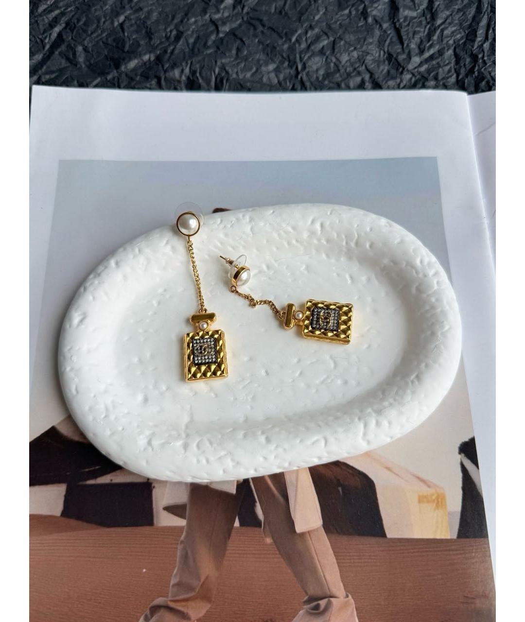 CHANEL Золотые серьги, фото 7