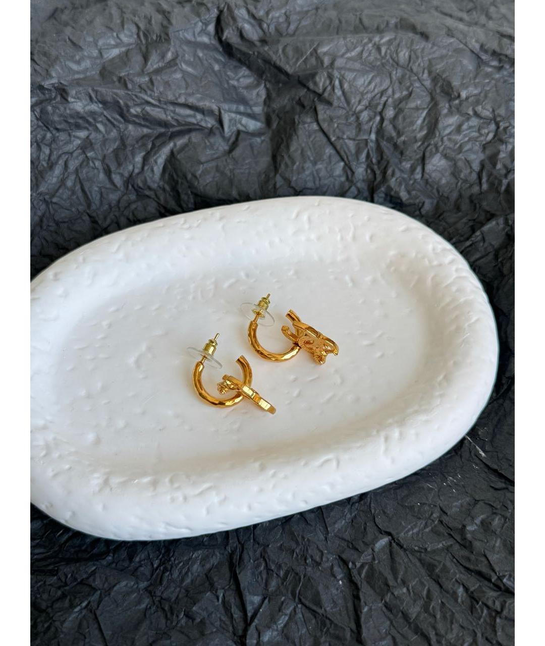 CHANEL Золотые серьги, фото 4