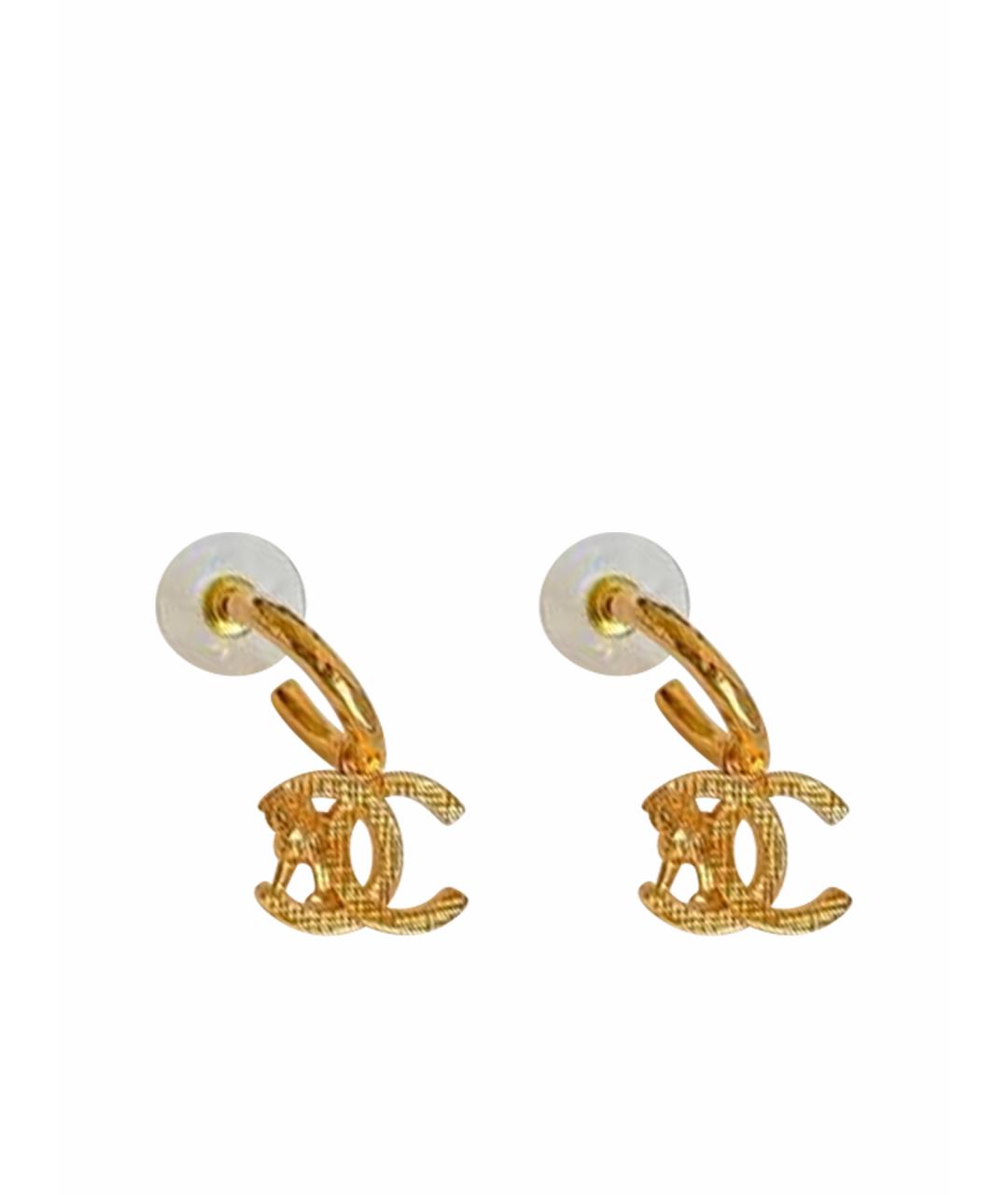 CHANEL Золотые серьги, фото 1