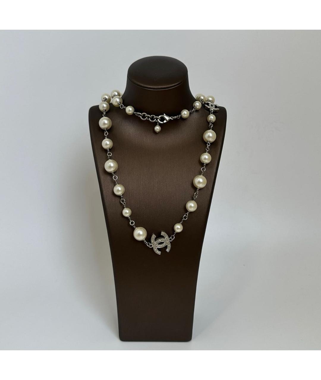 CHANEL Серебряное колье, фото 6