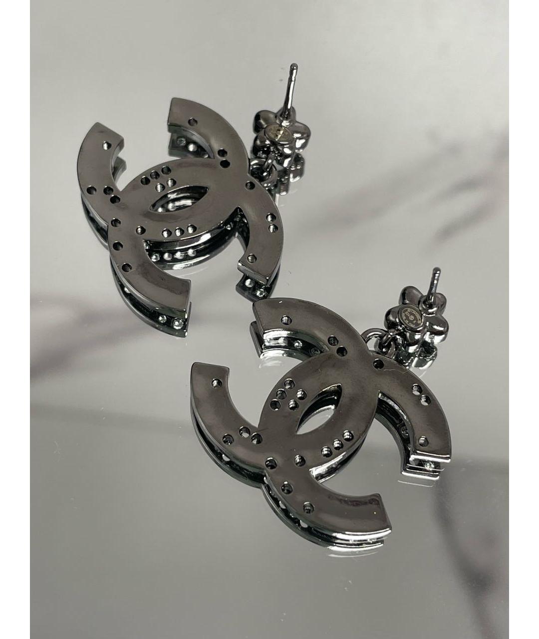 CHANEL Серебряные серьги, фото 4