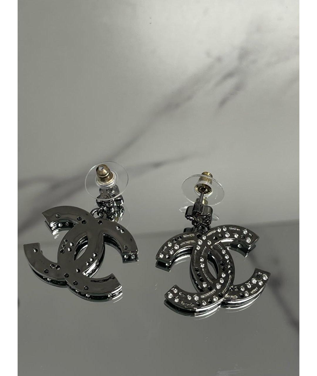 CHANEL Серебряные серьги, фото 3