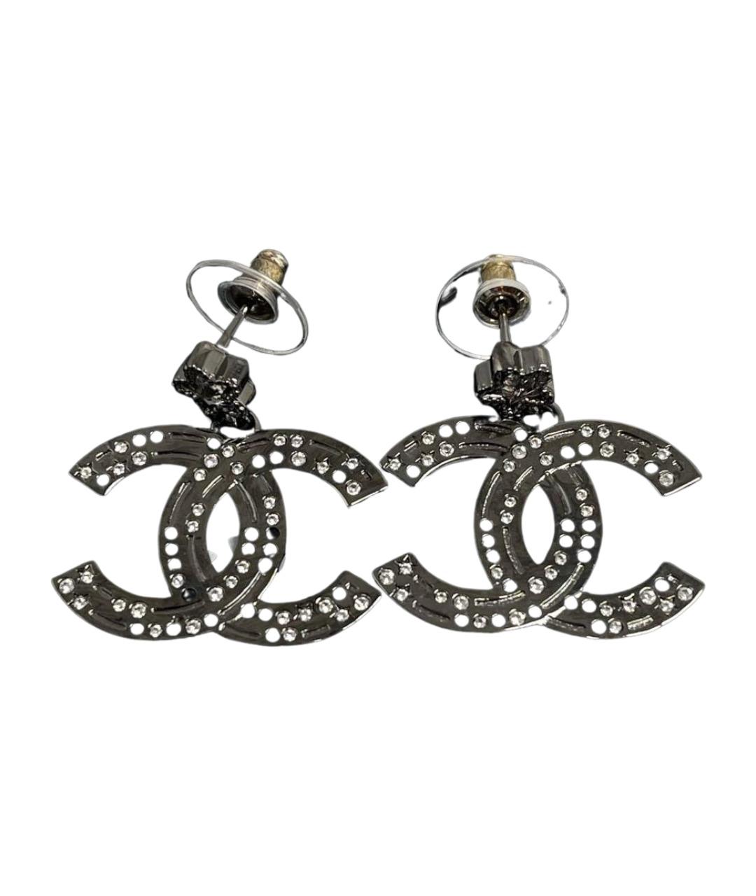 CHANEL Серебряные серьги, фото 1