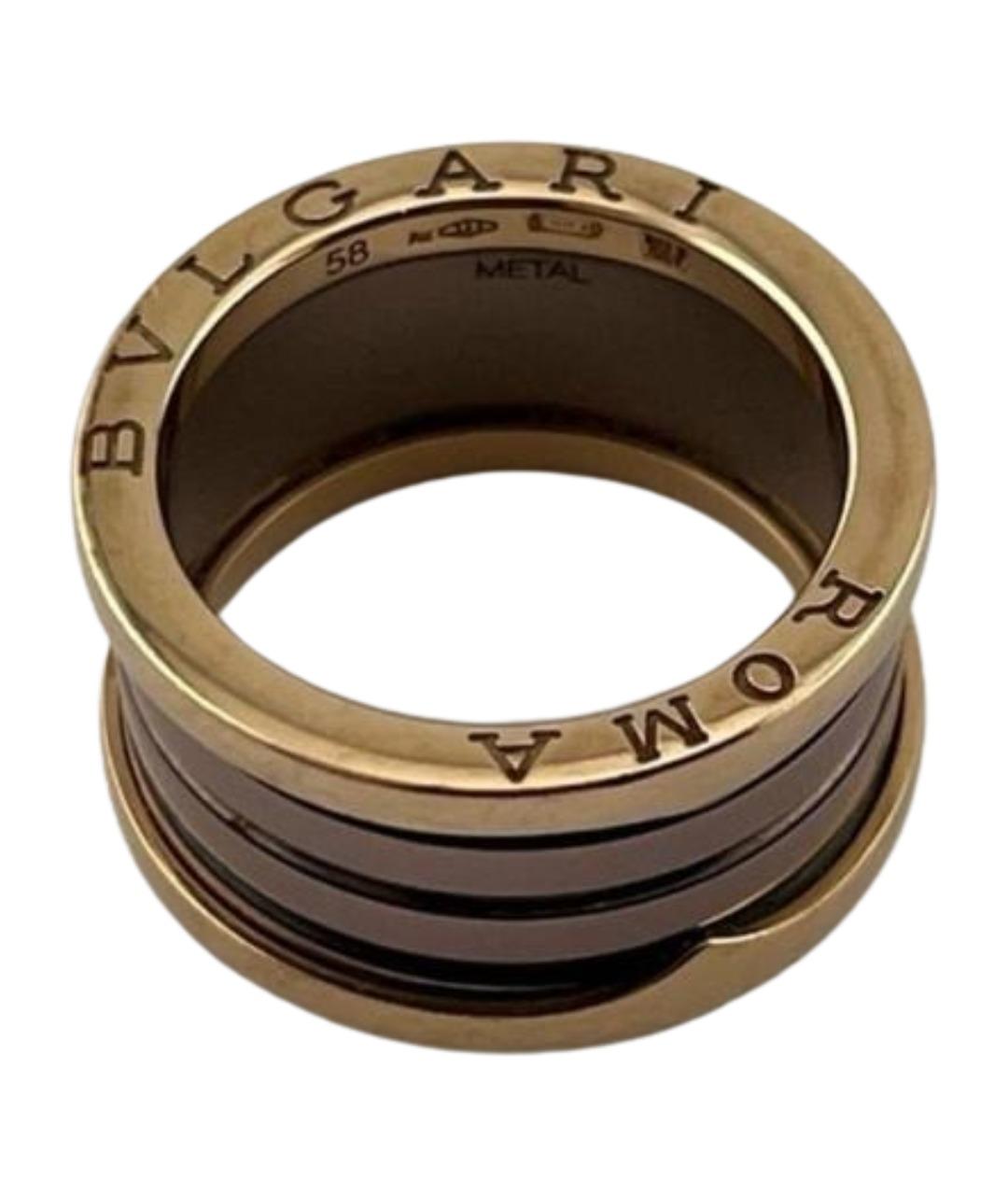 BVLGARI Коричневое кольцо из розового золота, фото 1