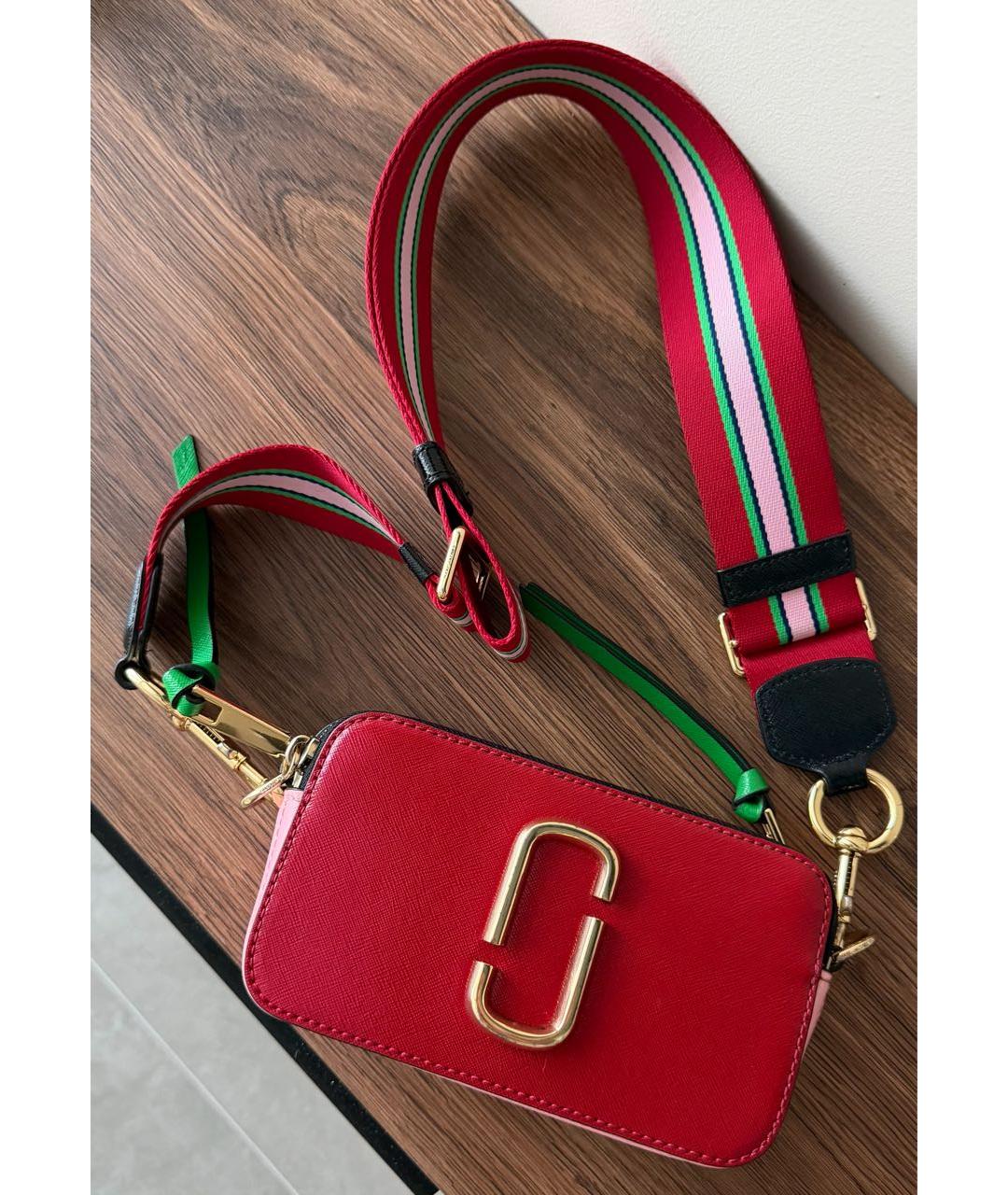 MARC JACOBS Красная кожаная сумка через плечо, фото 9
