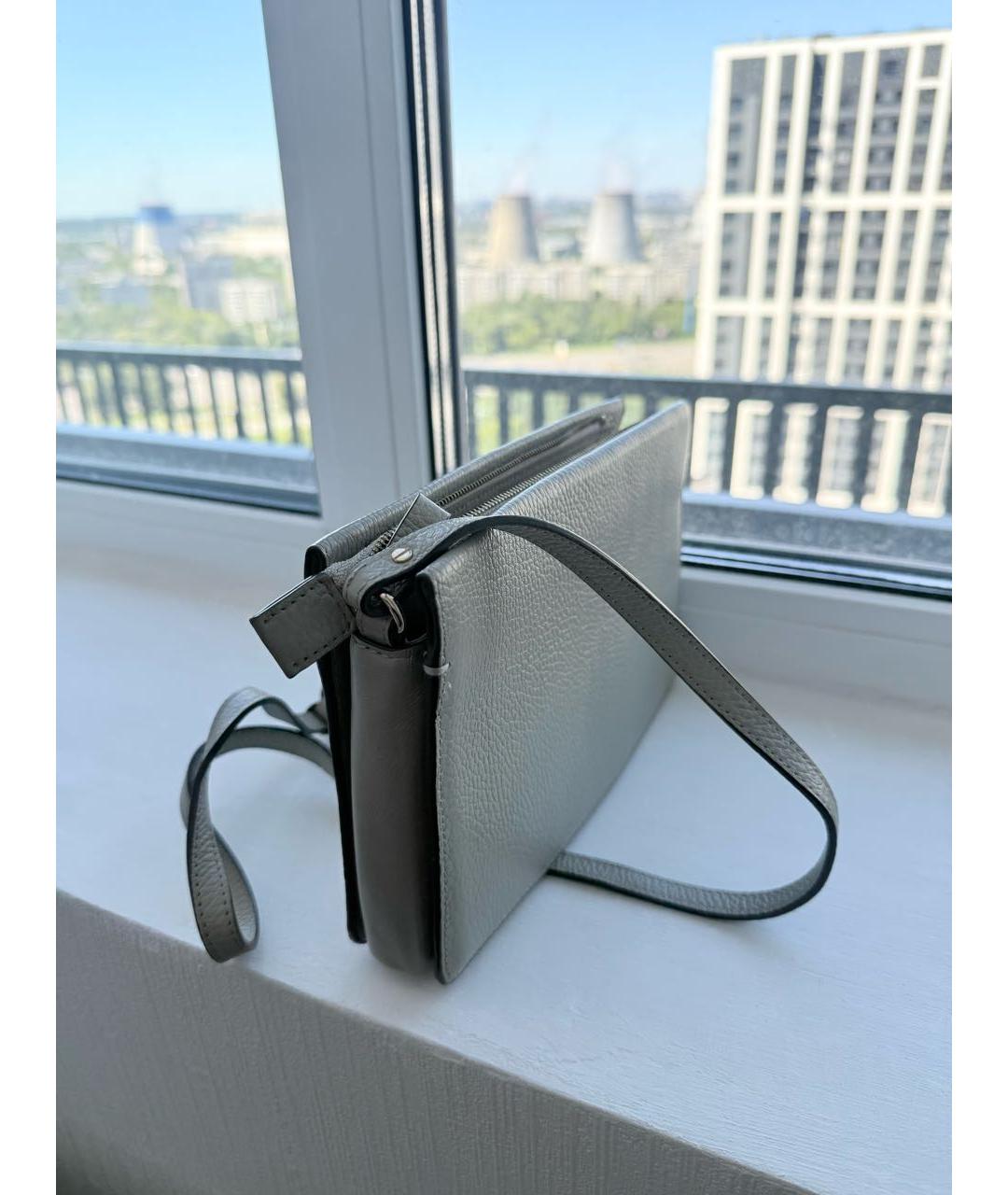 FURLA Бежевая кожаная сумка через плечо, фото 2