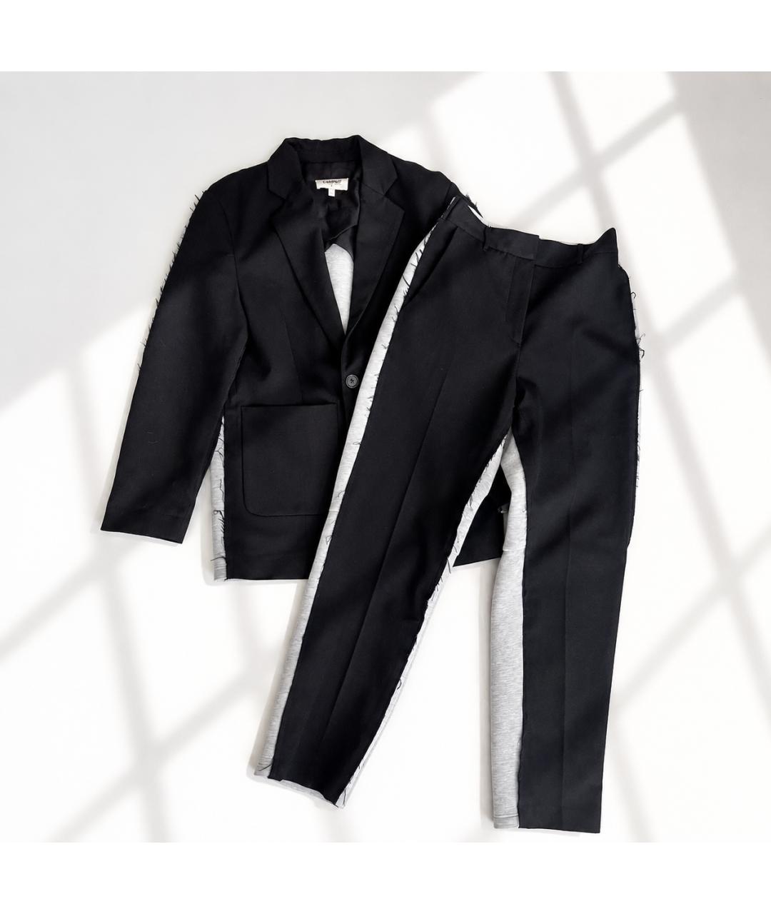 MM6 MAISON MARGIELA Черный хлопковый костюм с брюками, фото 3