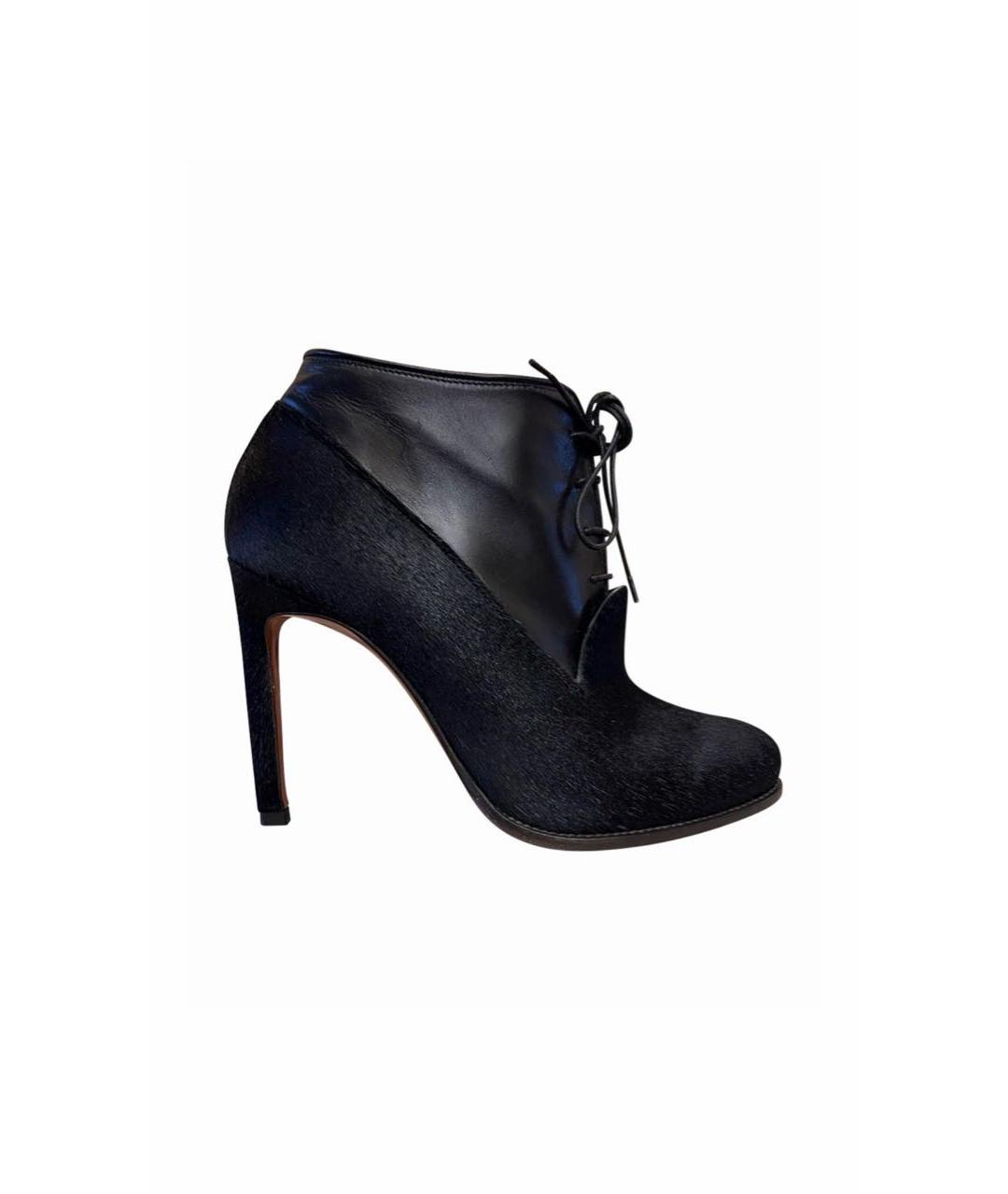 SANTONI Черные кожаные ботильоны, фото 9