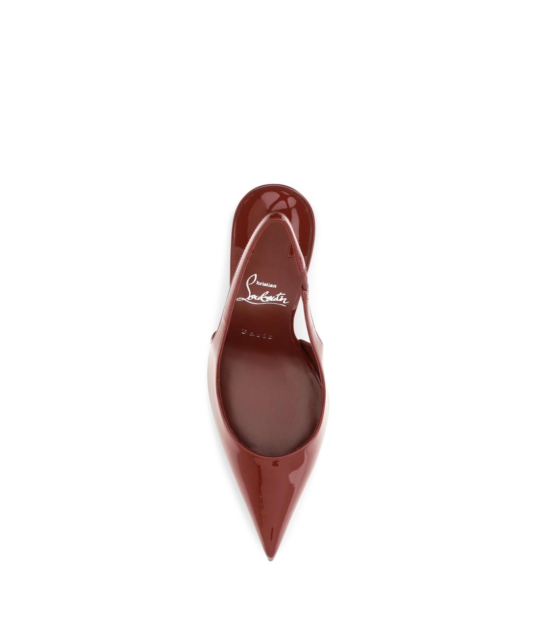 CHRISTIAN LOUBOUTIN Красные туфли из лакированной кожи, фото 4