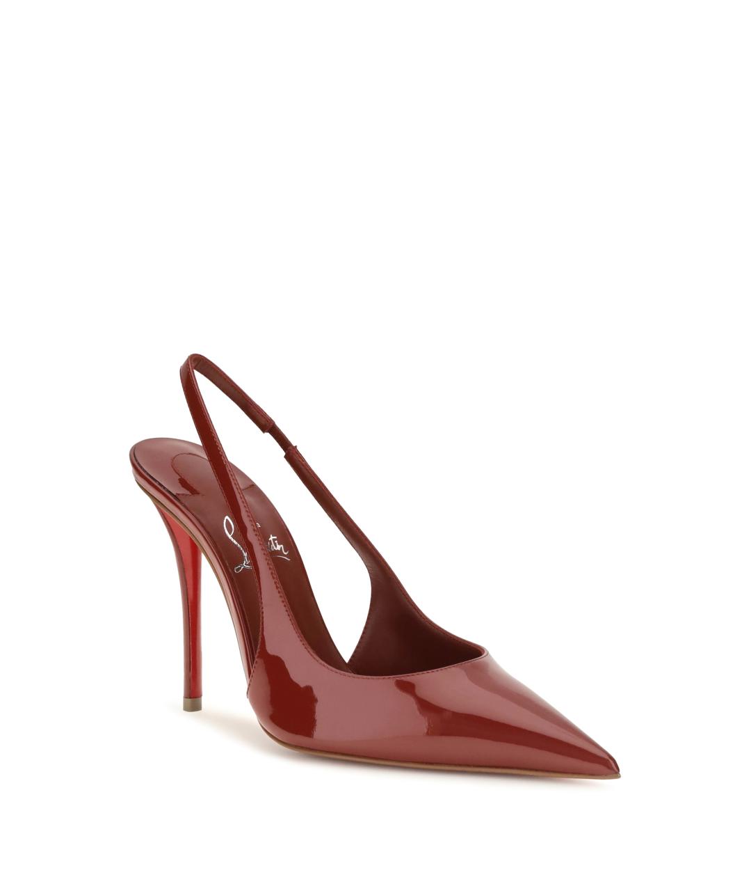 CHRISTIAN LOUBOUTIN Красные туфли из лакированной кожи, фото 2