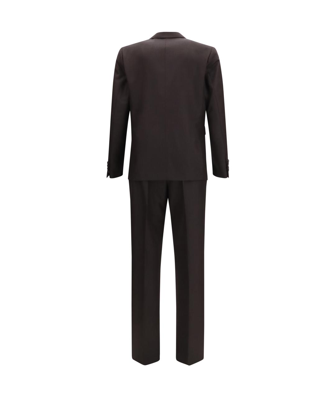 DRIES VAN NOTEN Коричневый классический костюм, фото 2