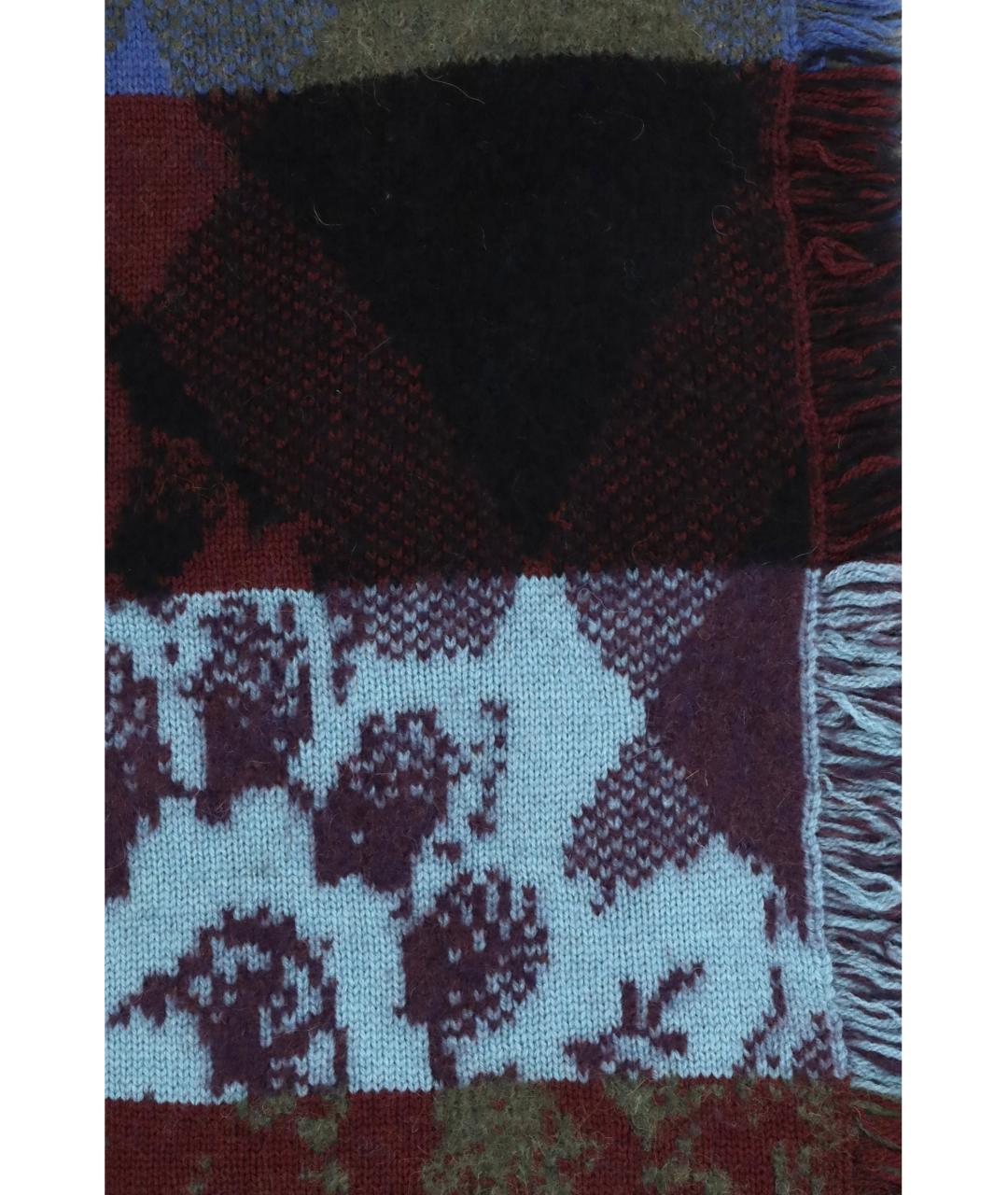 DRIES VAN NOTEN Мульти шерстяной шарф, фото 3