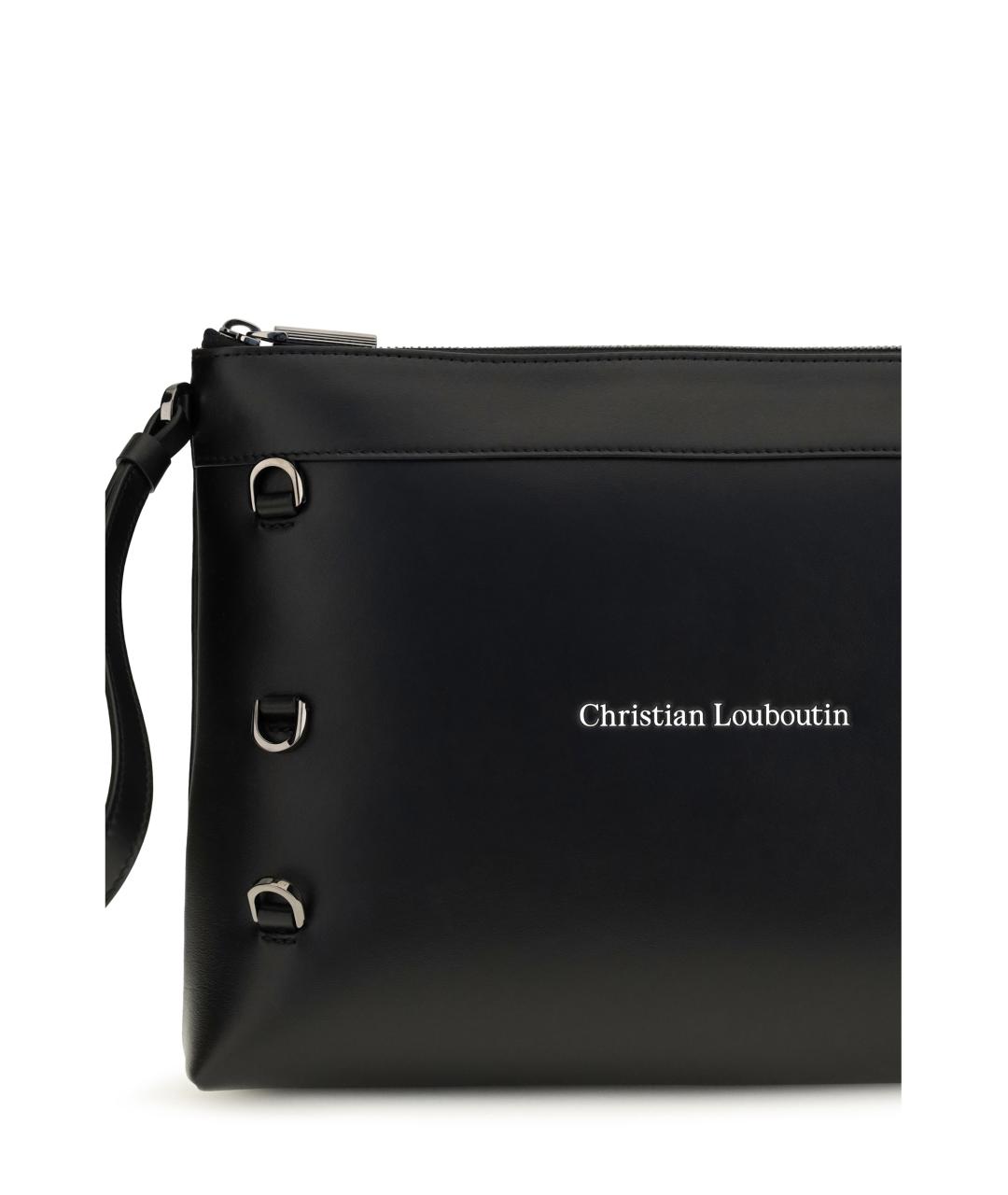 CHRISTIAN LOUBOUTIN Черная кожаная папка для документов, фото 3