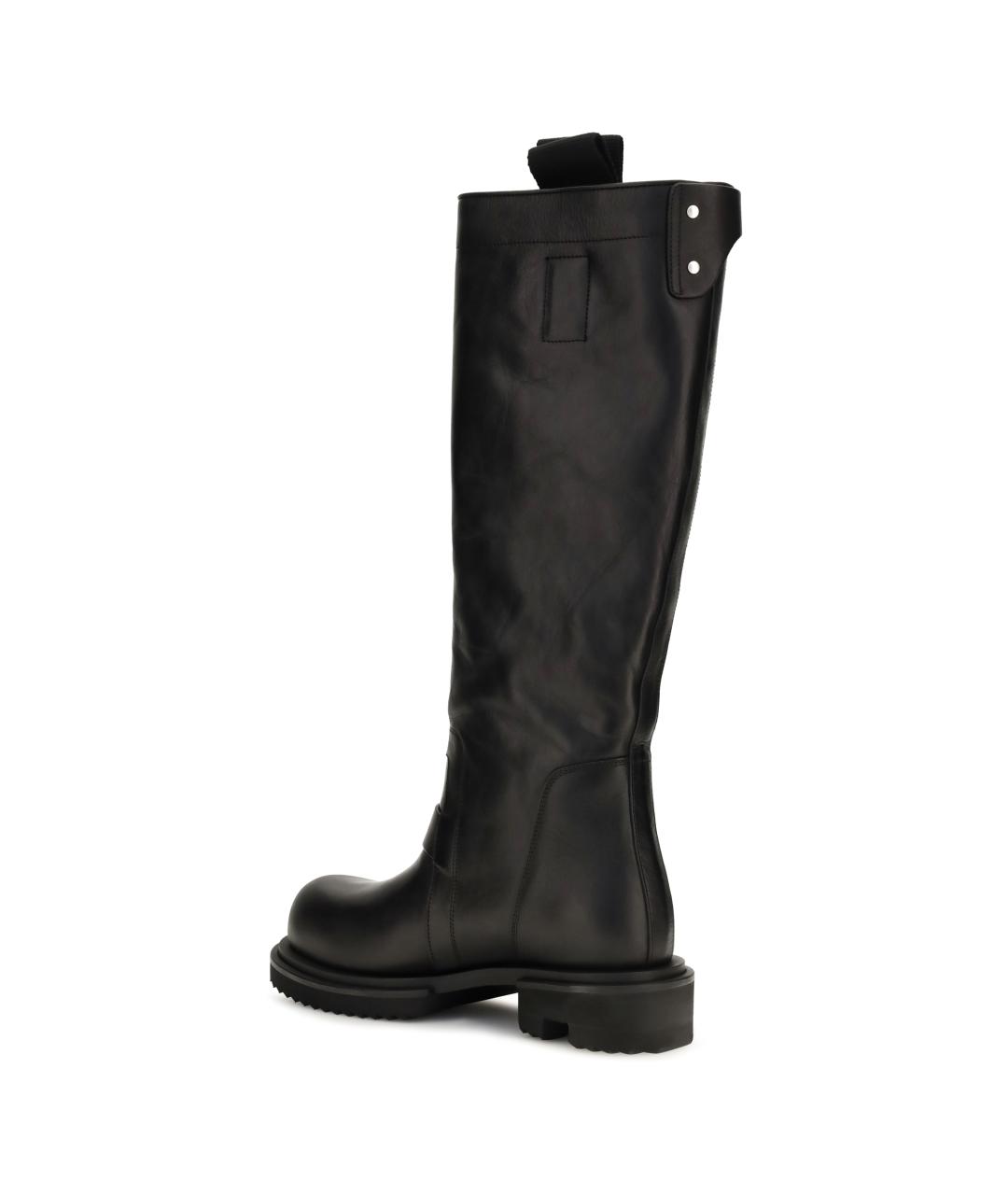 RICK OWENS Черные кожаные сапоги, фото 3