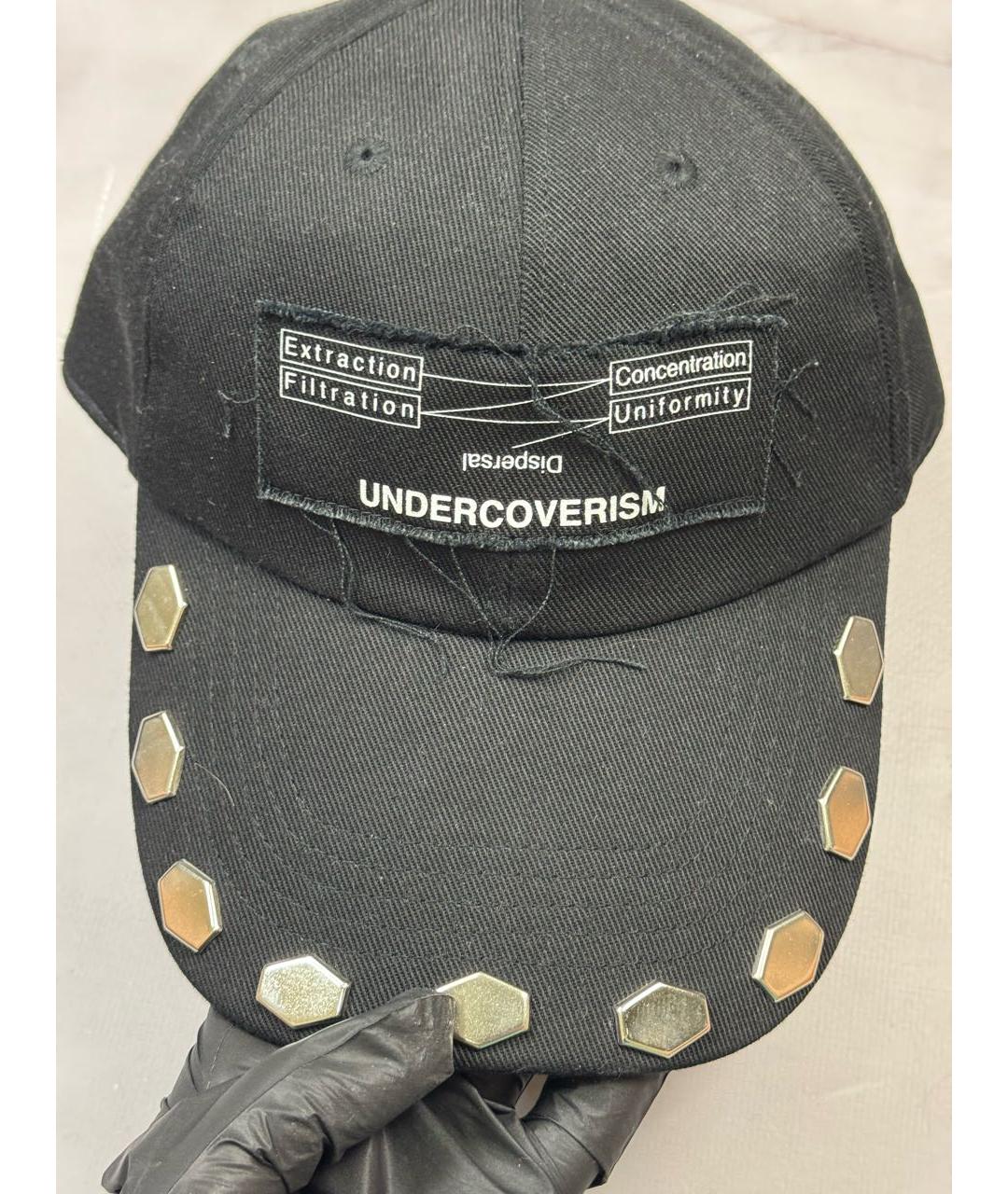 UNDERCOVER Черная хлопковая кепка/бейсболка, фото 5