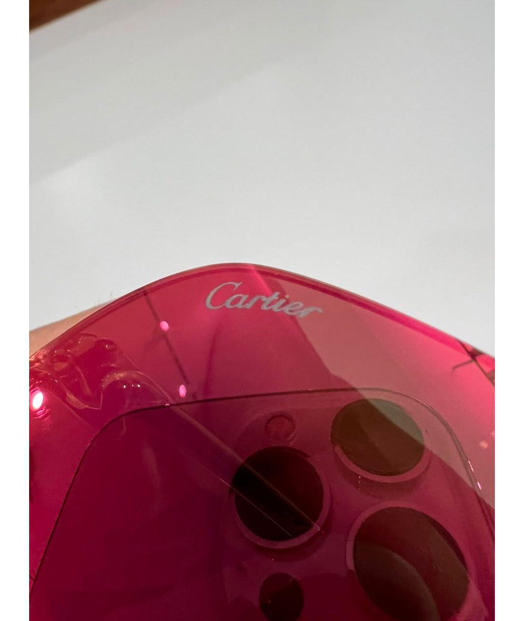 CARTIER Золотые металлические солнцезащитные очки, фото 7