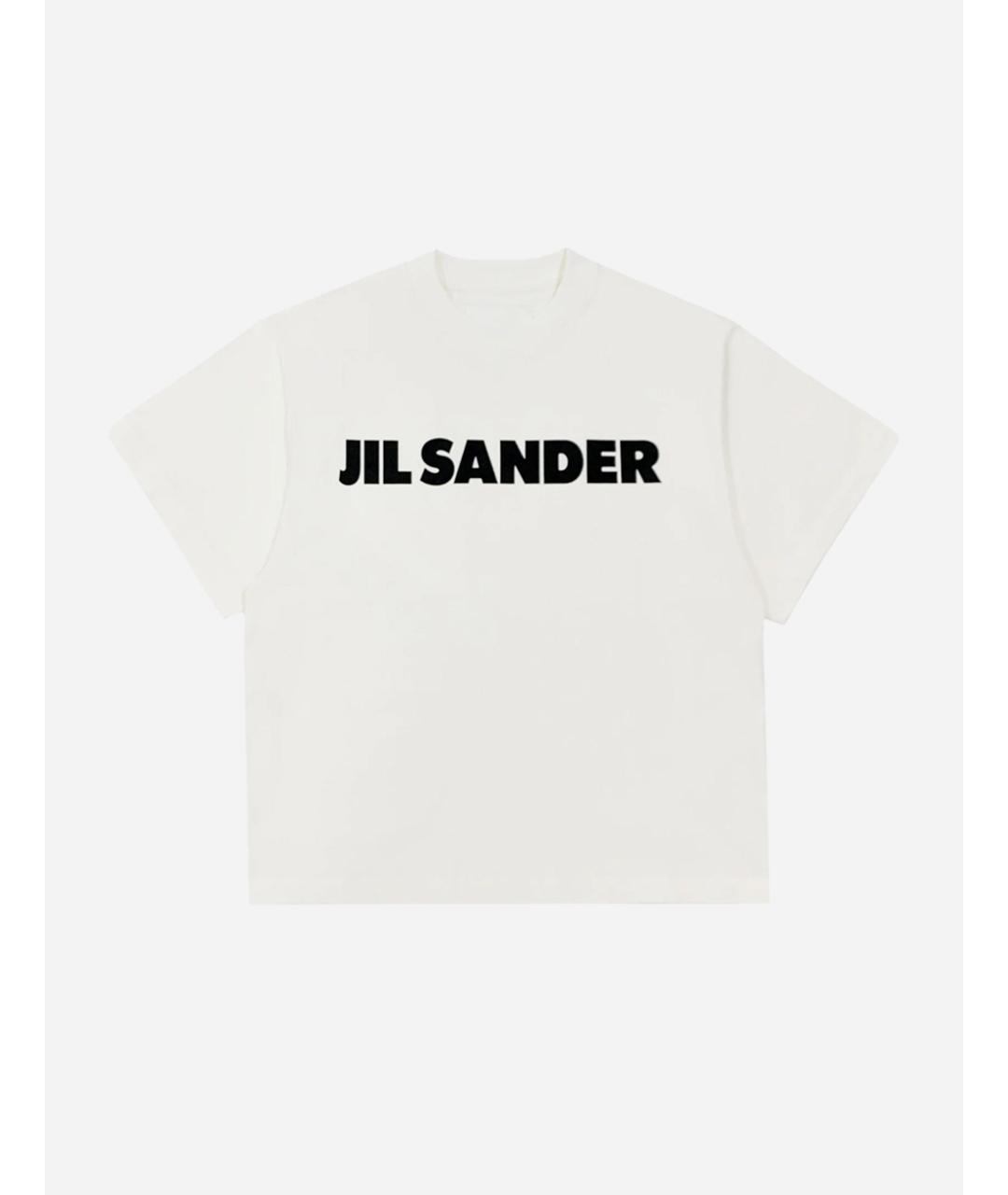 JIL SANDER Белая хлопковая футболка, фото 8