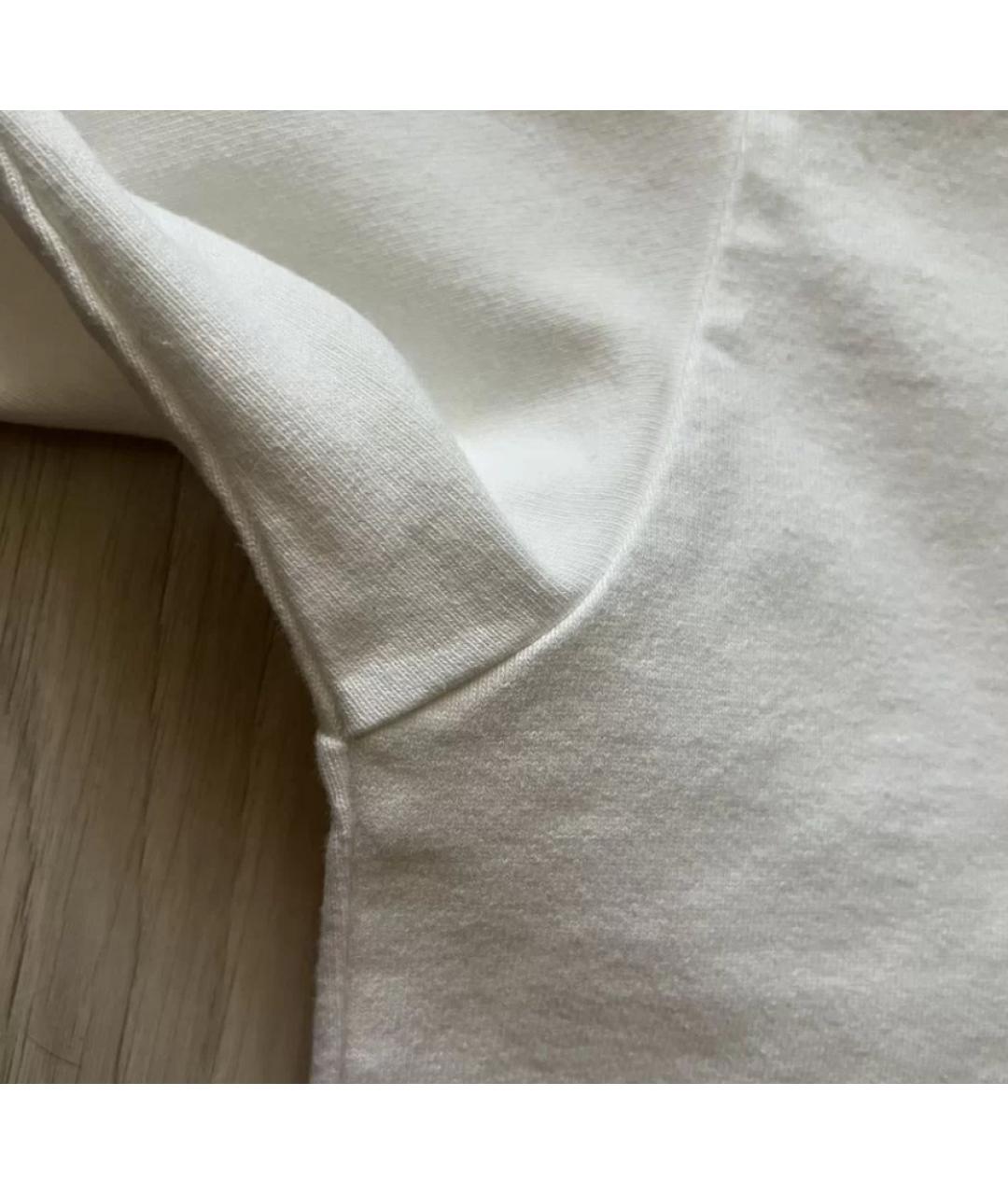JIL SANDER Белая хлопковая футболка, фото 5