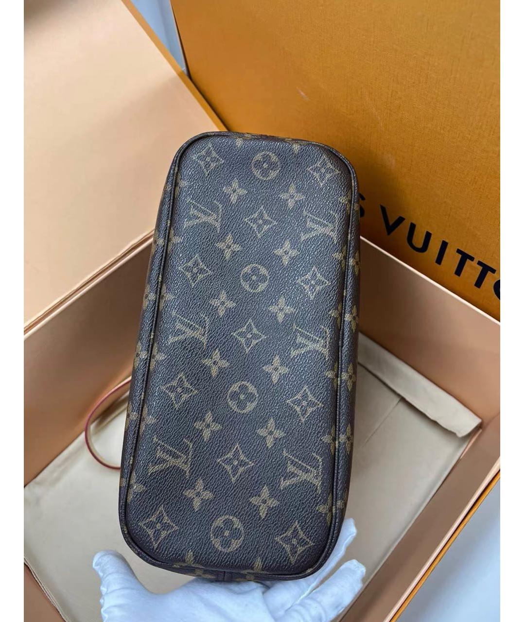 LOUIS VUITTON Коричневая канва сумка тоут, фото 5