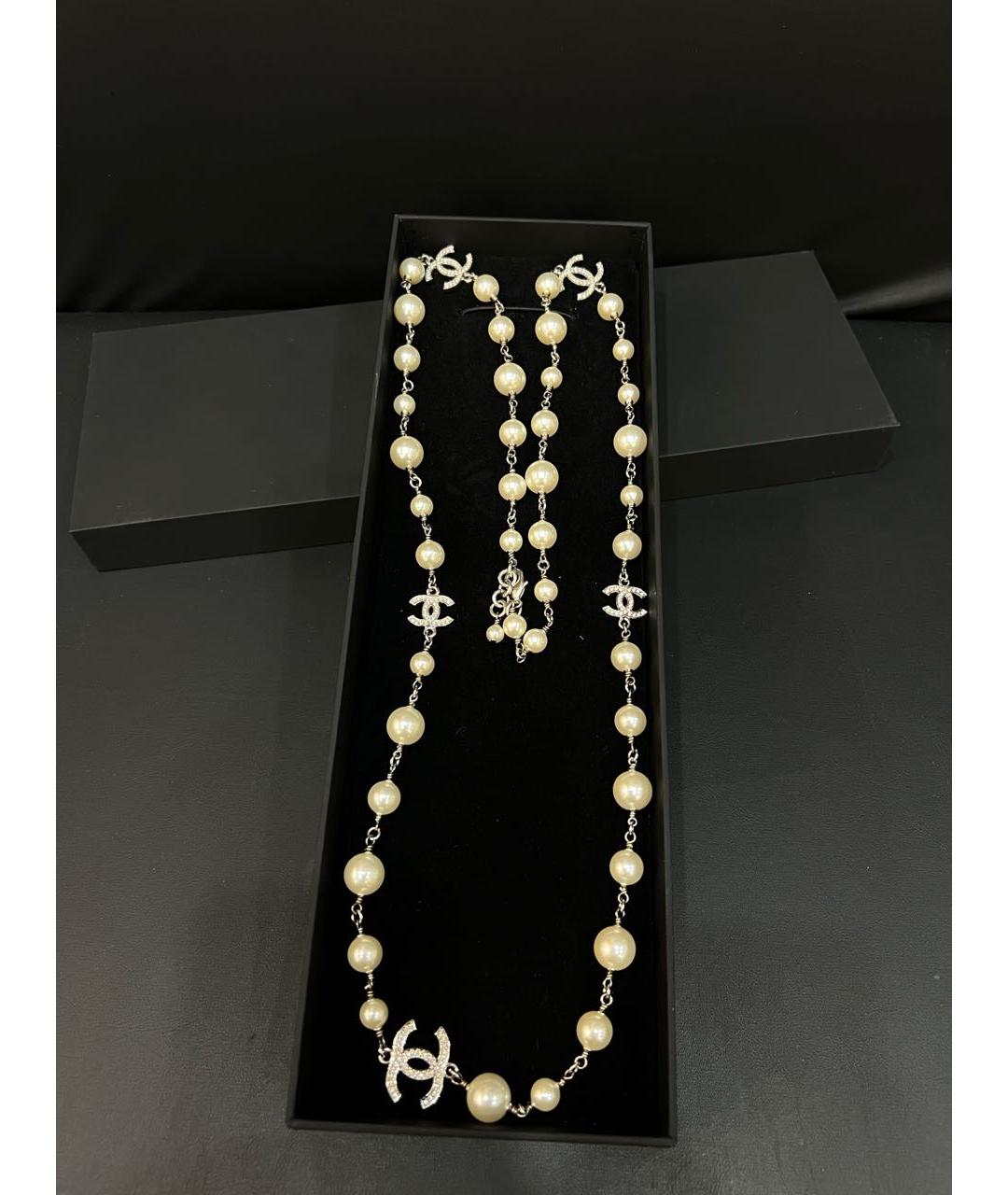 CHANEL Бежевое колье, фото 6