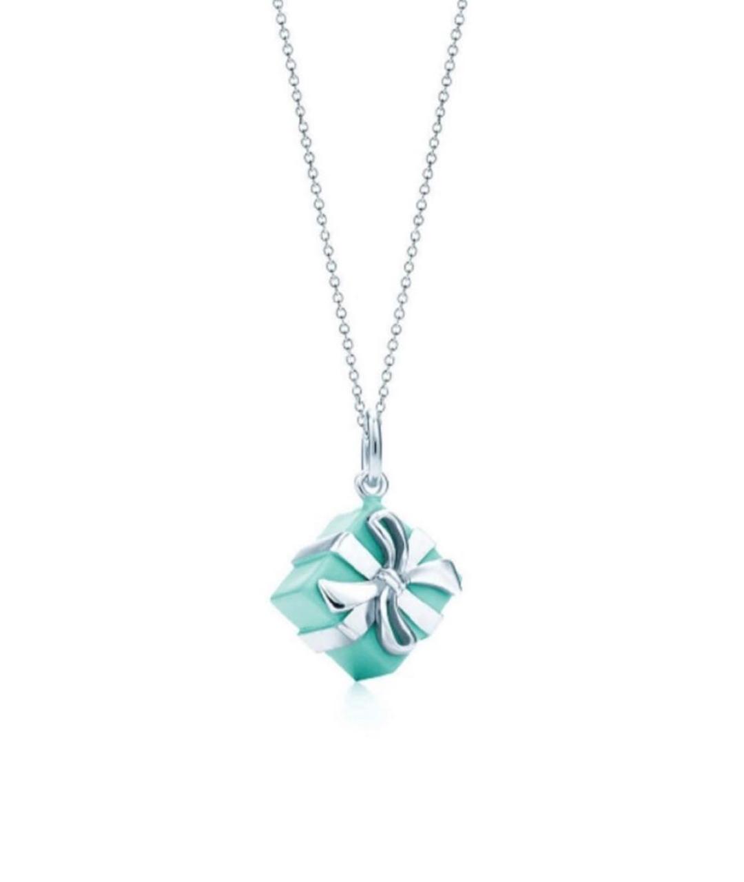 TIFFANY&CO Бирюзовая серебряная подвеска, фото 7