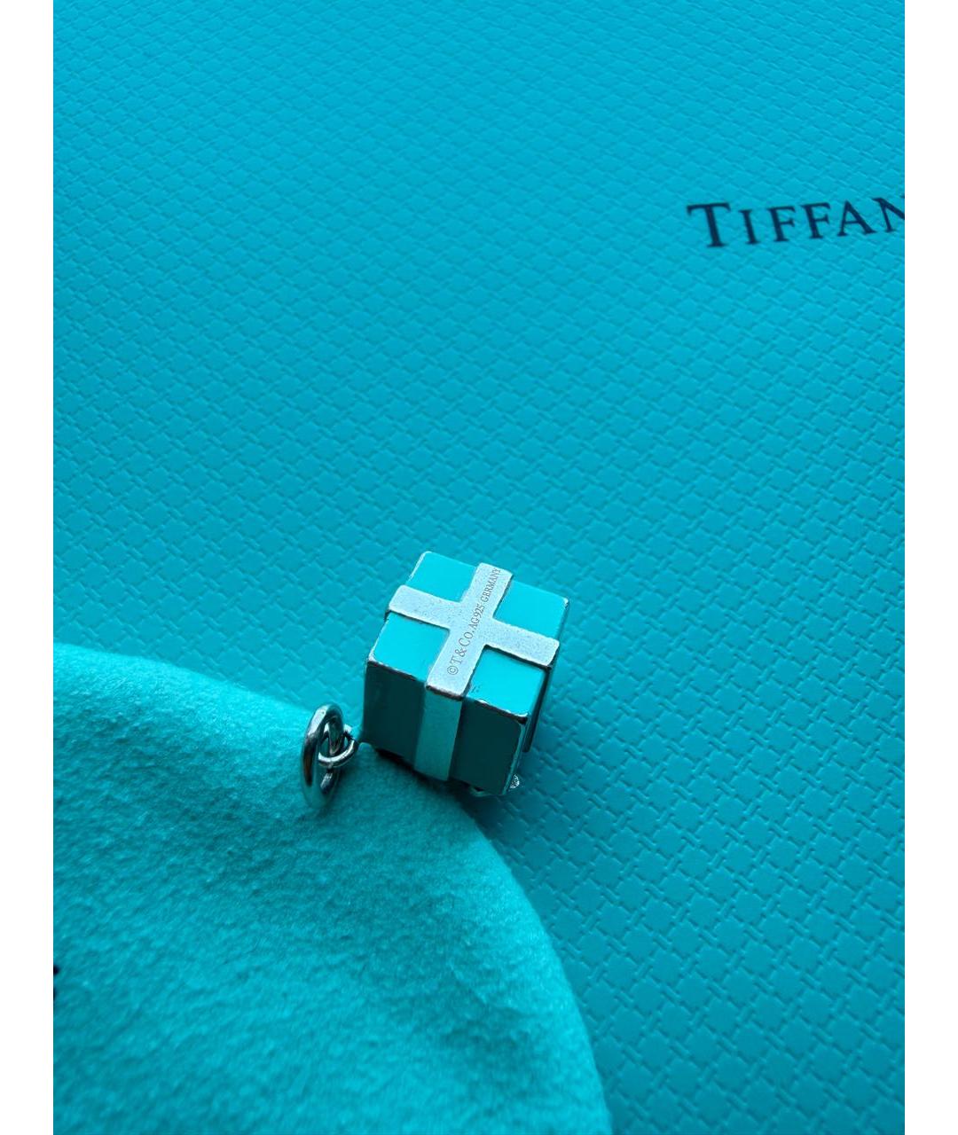 TIFFANY&CO Бирюзовая серебряная подвеска, фото 3