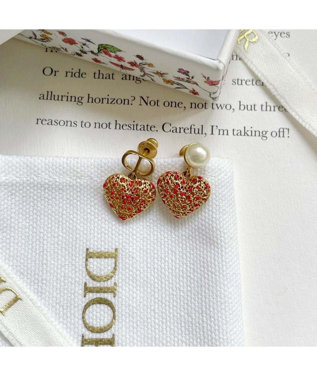 CHRISTIAN DIOR Золотые серьги, фото 2