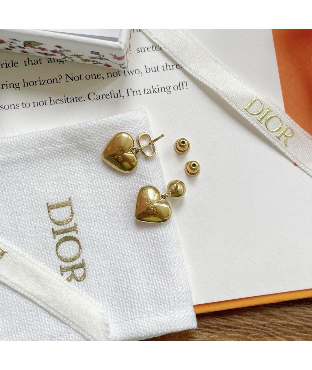 CHRISTIAN DIOR Золотые серьги, фото 4