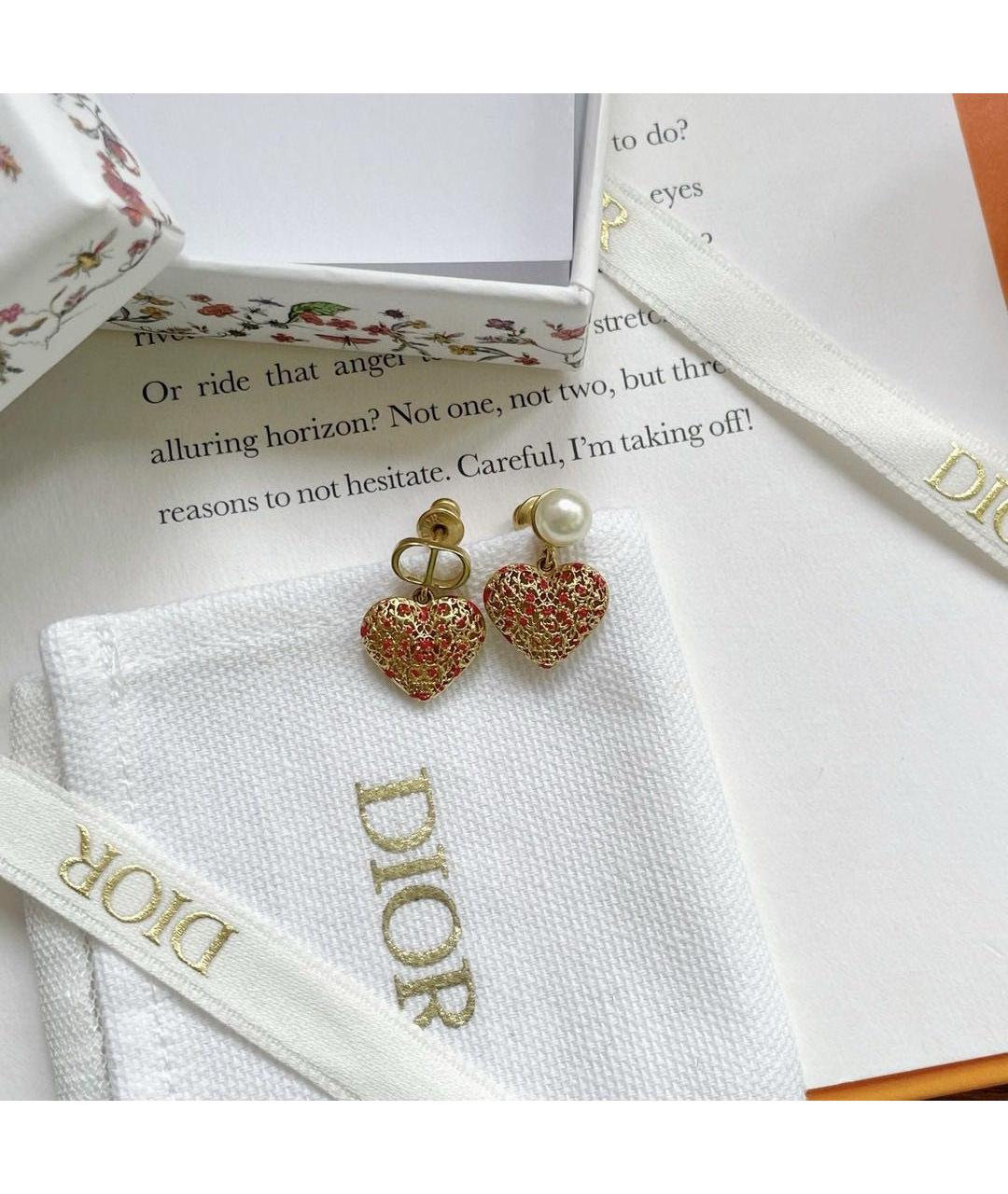 CHRISTIAN DIOR Золотые серьги, фото 5